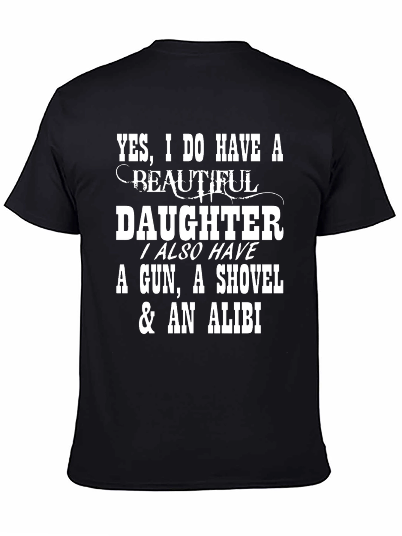 Funny Daughter Protective Dad T-Shirt