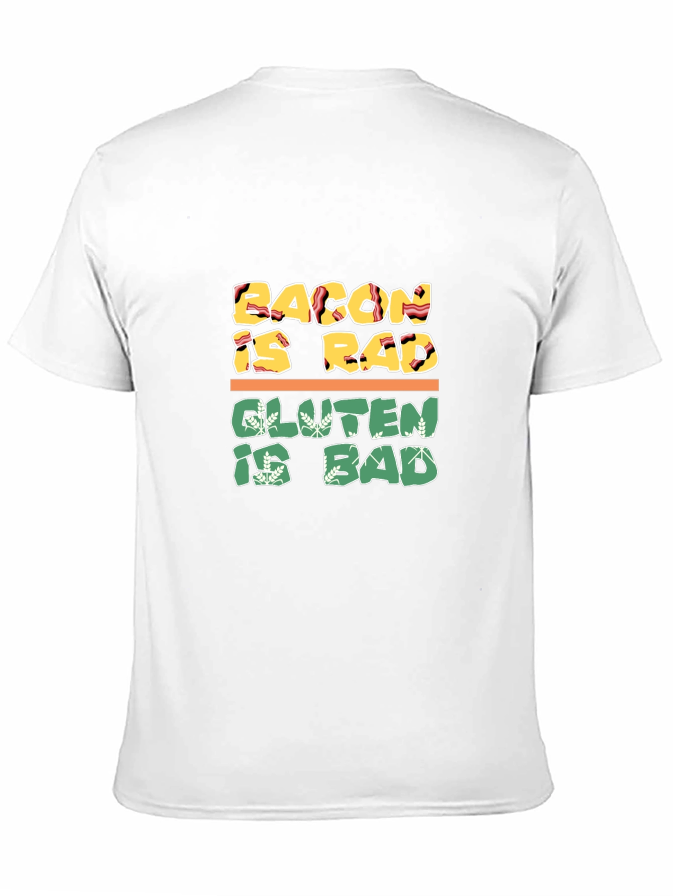 Bacon Is Rad Gluten Is Bad Graphic Tee