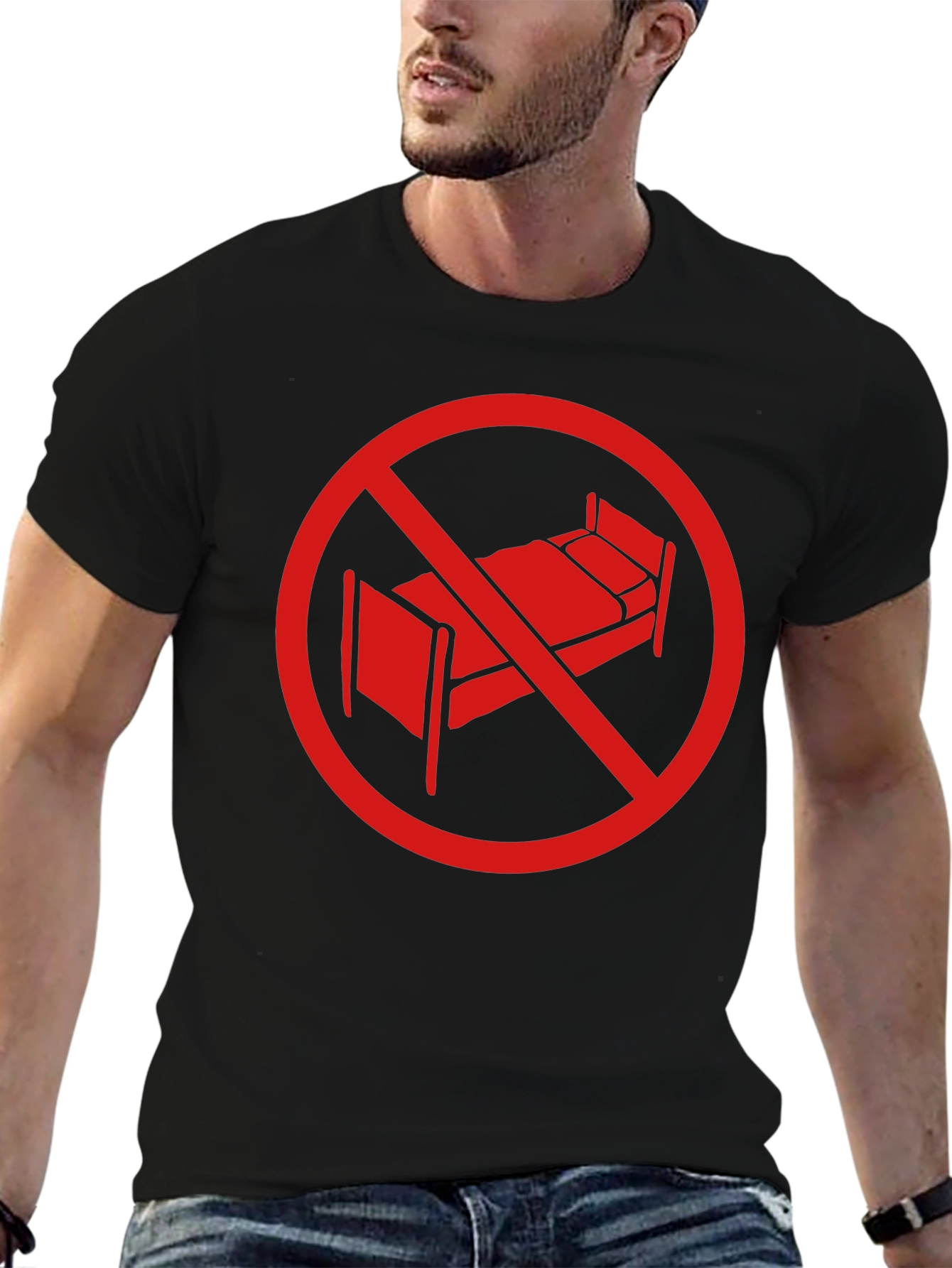 No Sleep Zone Black T-Shirt