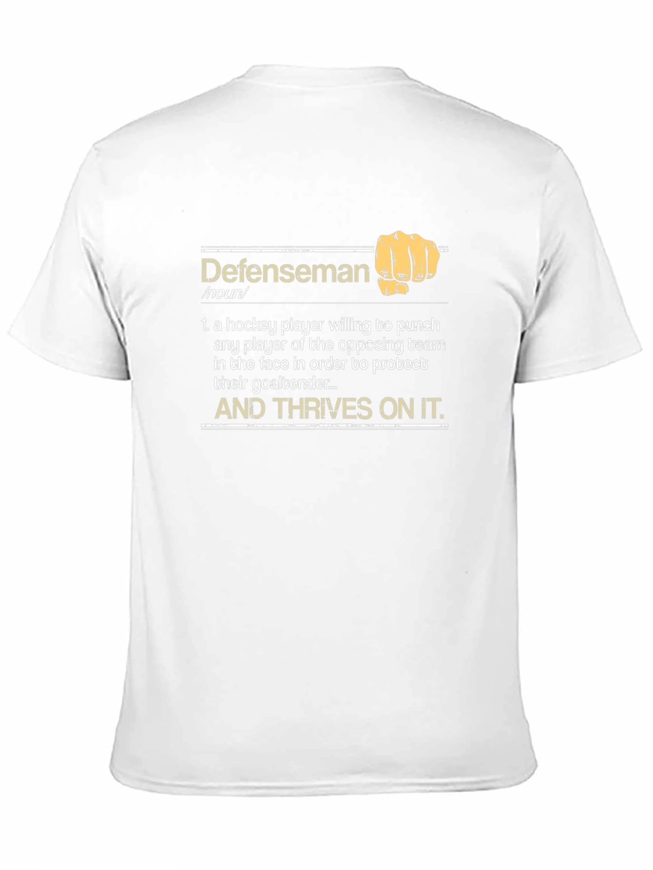 Defenseman Definition T-Shirt - Hockey Player Tee