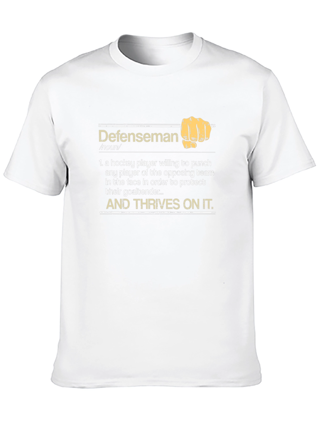 Defenseman Definition T-Shirt - Hockey Player Tee