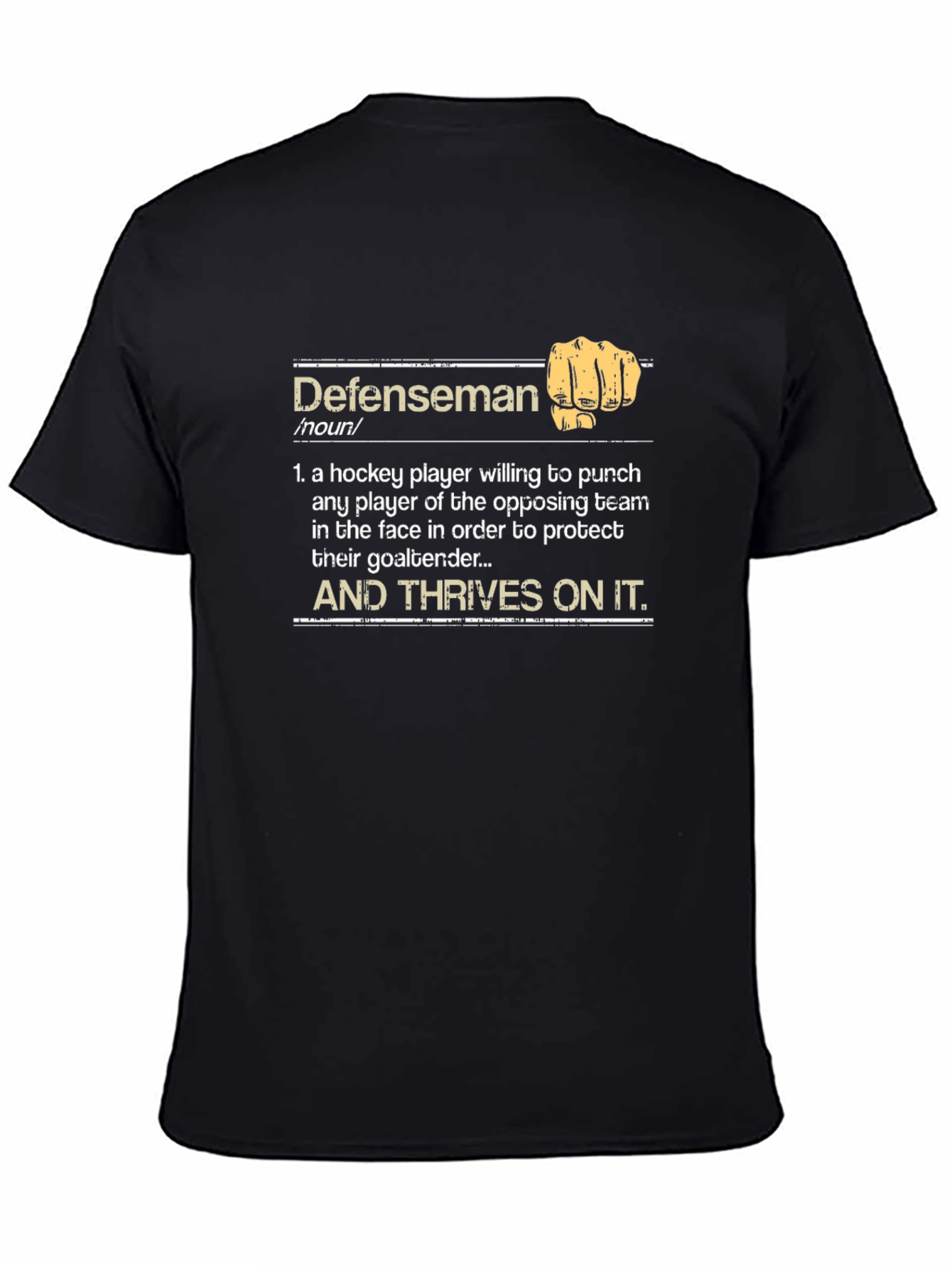 Defenseman Definition T-Shirt - Hockey Player Tee
