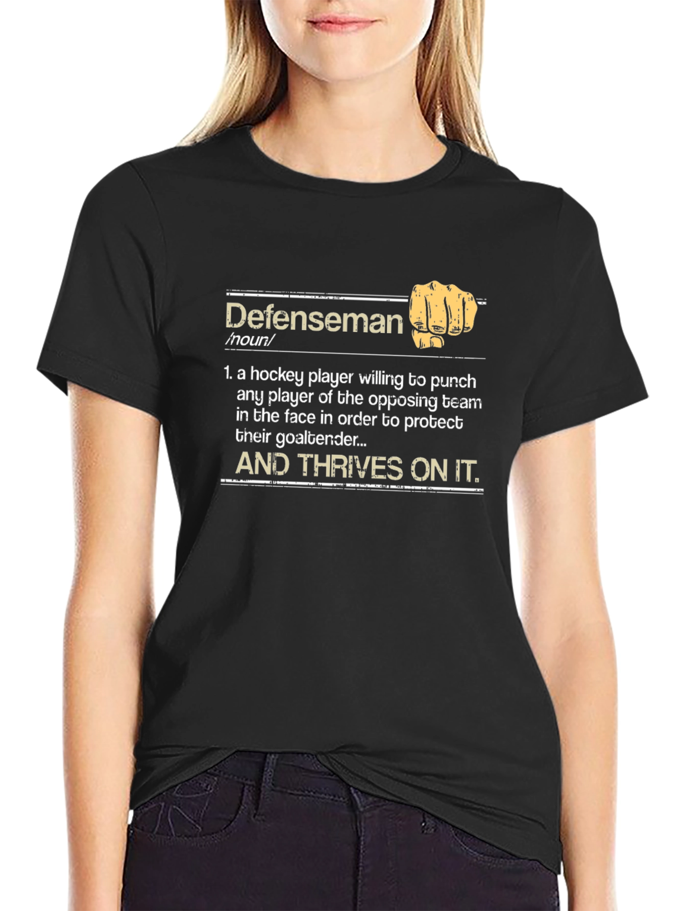 Defenseman Definition T-Shirt - Hockey Player Tee