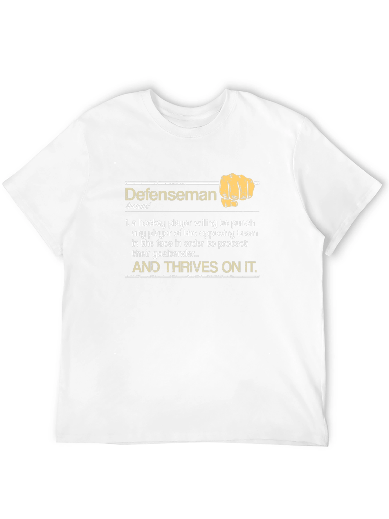 Defenseman Definition T-Shirt - Hockey Player Tee