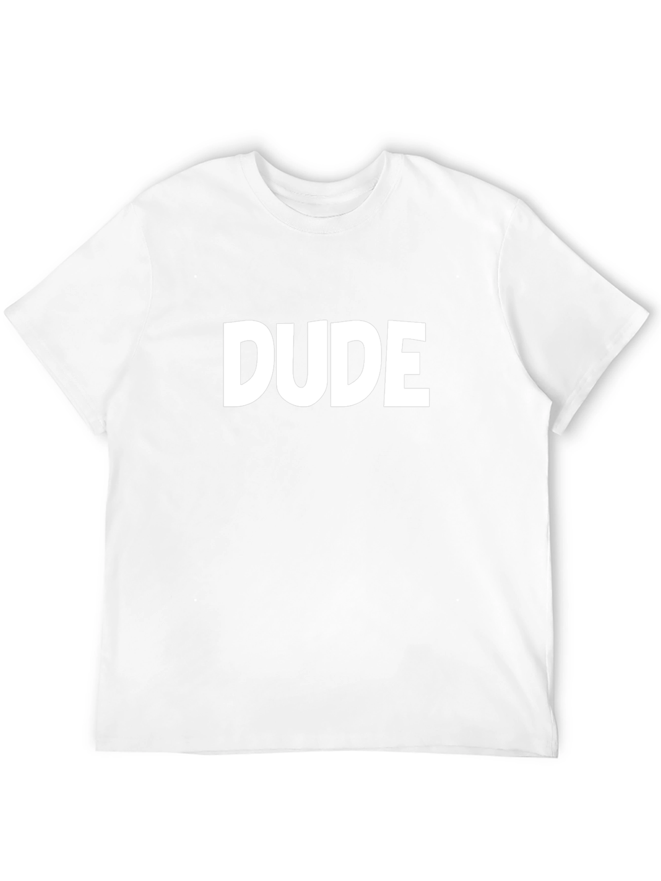 Dude Graphic Tee - Classic Black Cotton T-Shirt