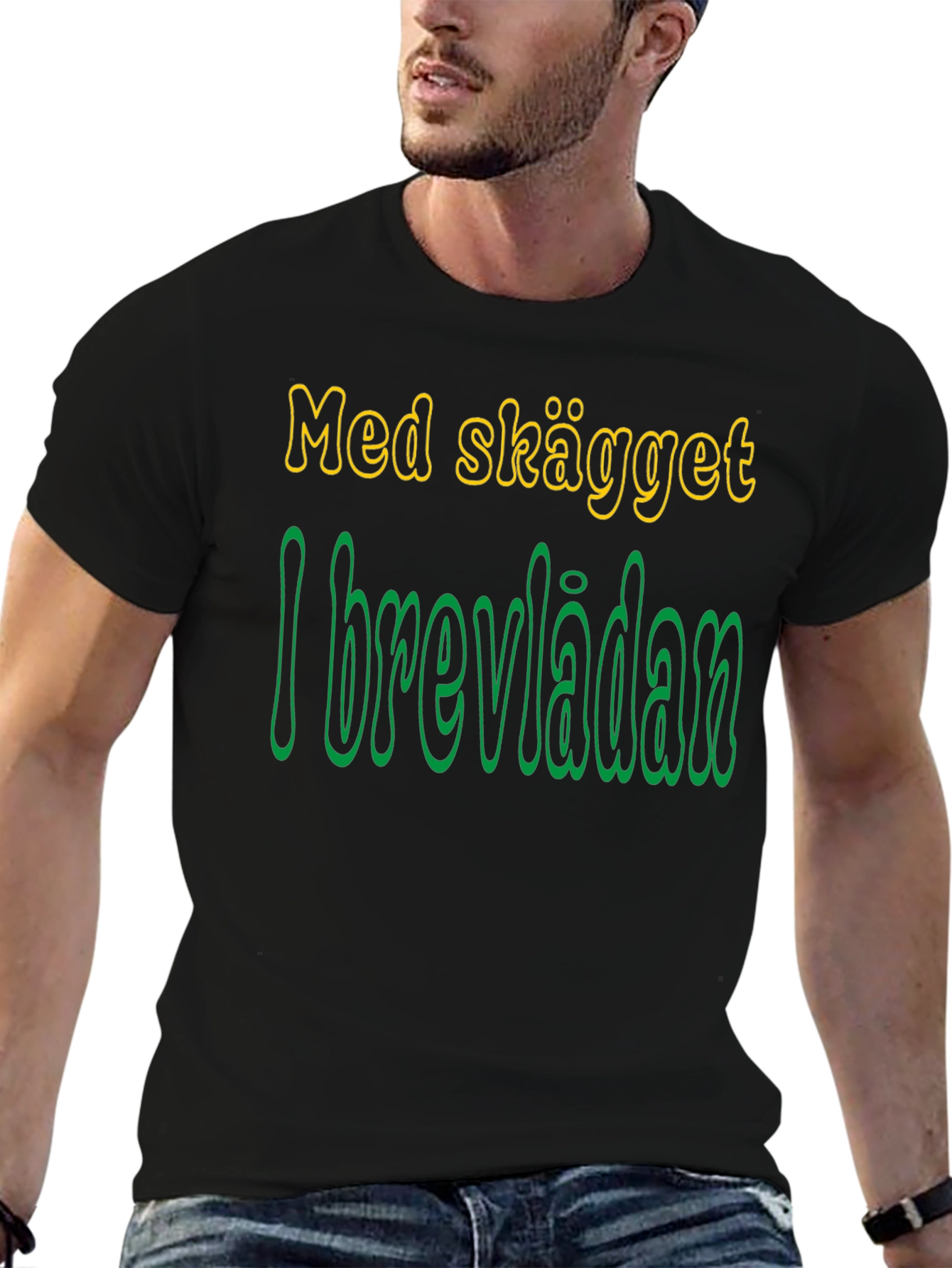 Med Skägget I Brevlådan Funny T-Shirt