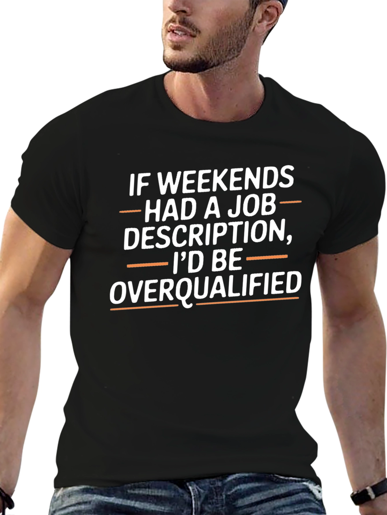 Funny Weekend Overqualified Graphic T-Shirt