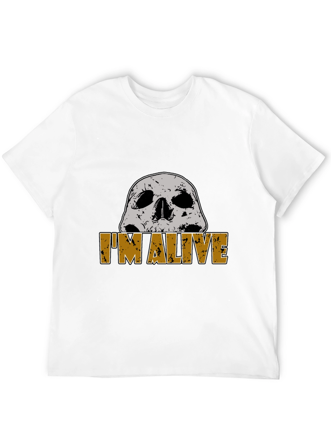 Im Alive Skull Graphic T-Shirt - Mens Black Tee