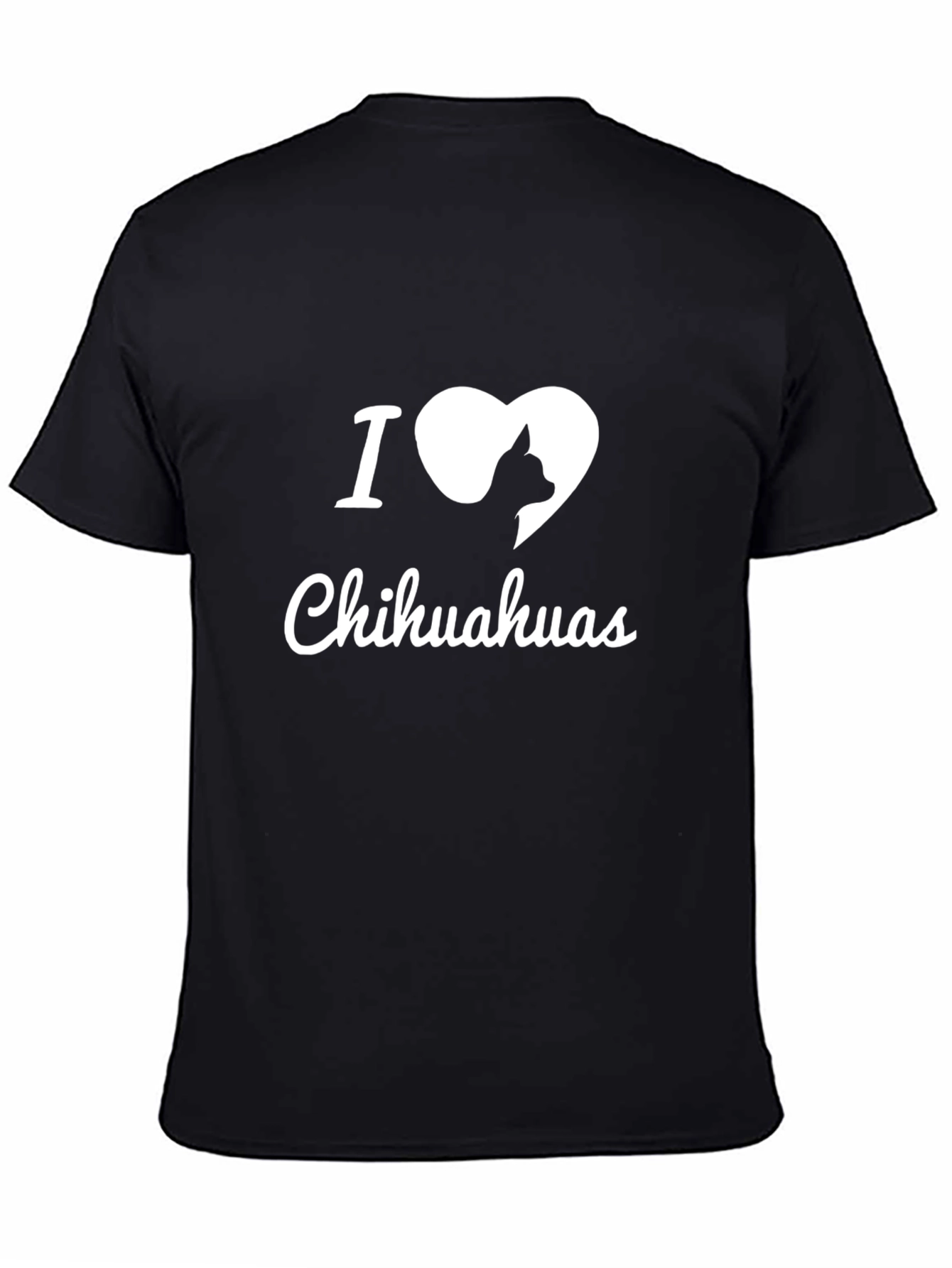 I Heart Chihuahuas Black T-Shirt