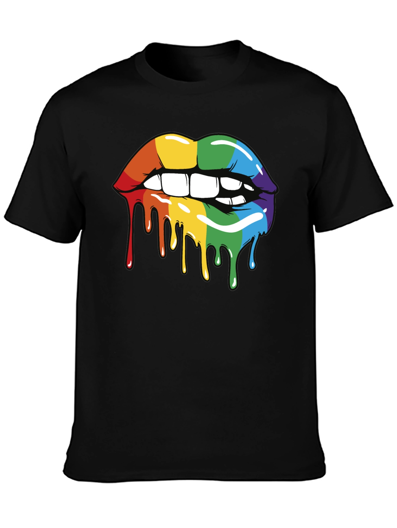 Rainbow Lips Graphic Tee - Pride Edition