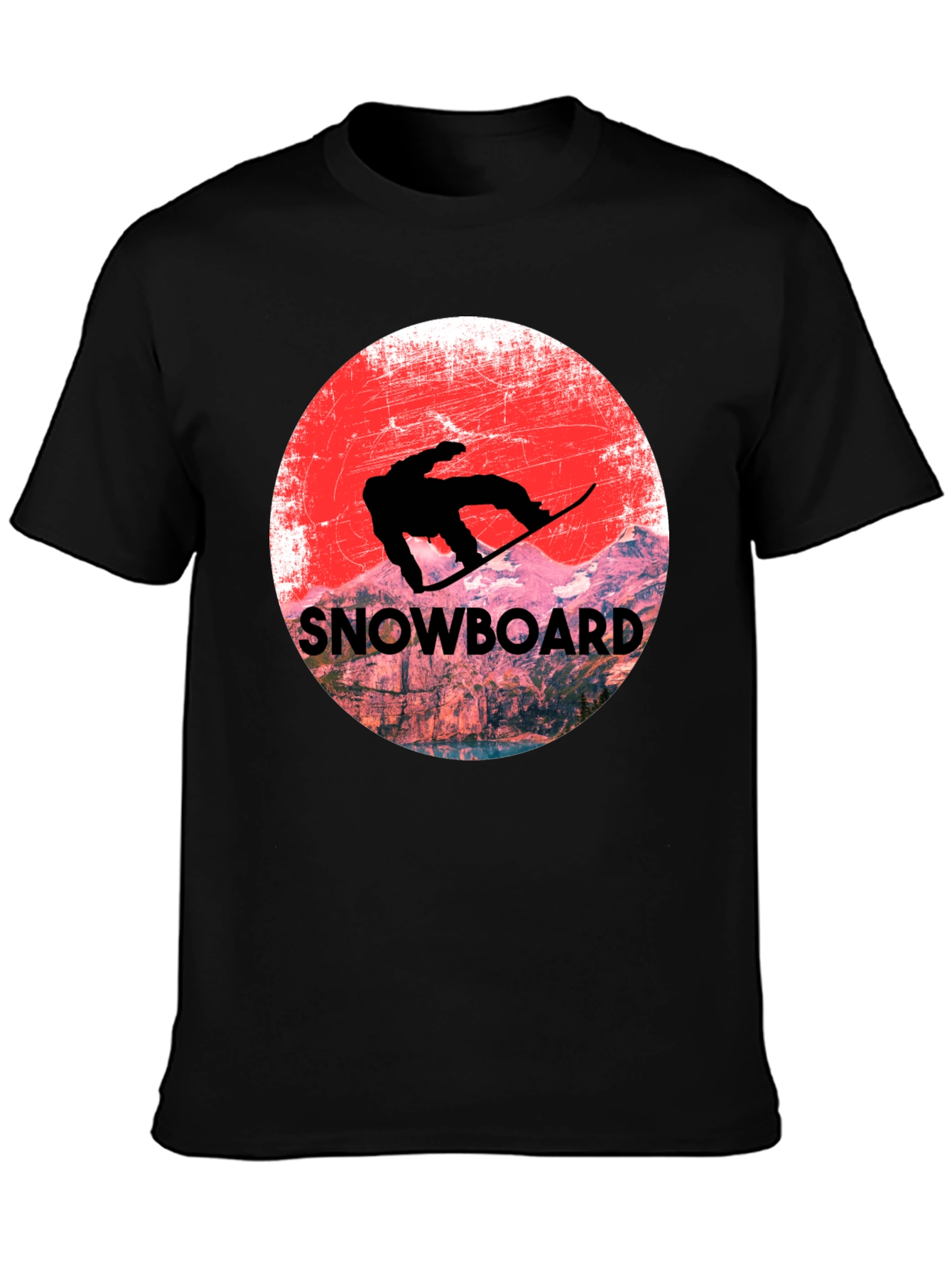 Snowboard Graphic Tee - Mountain Adventure