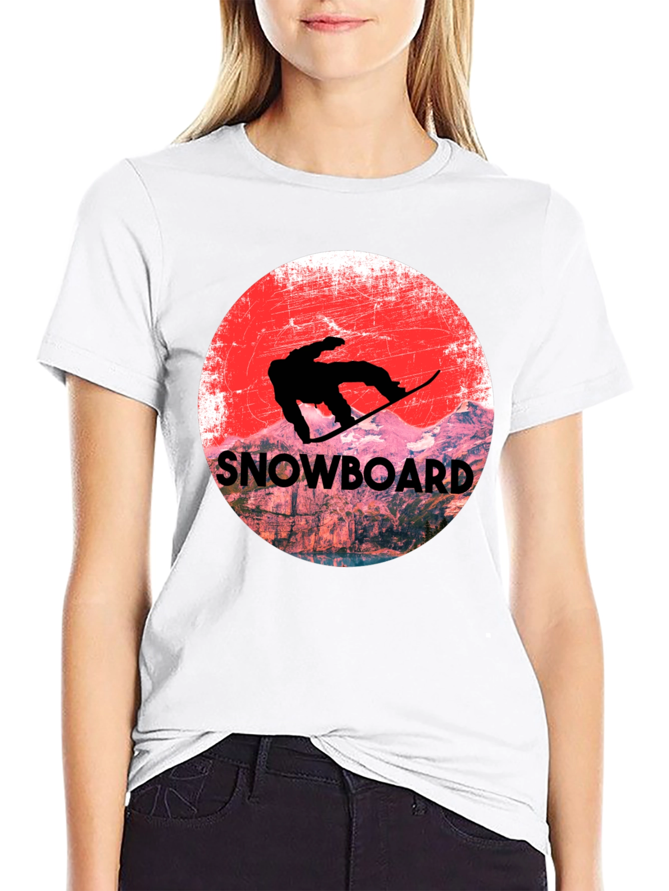 Snowboard Graphic Tee - Mountain Adventure