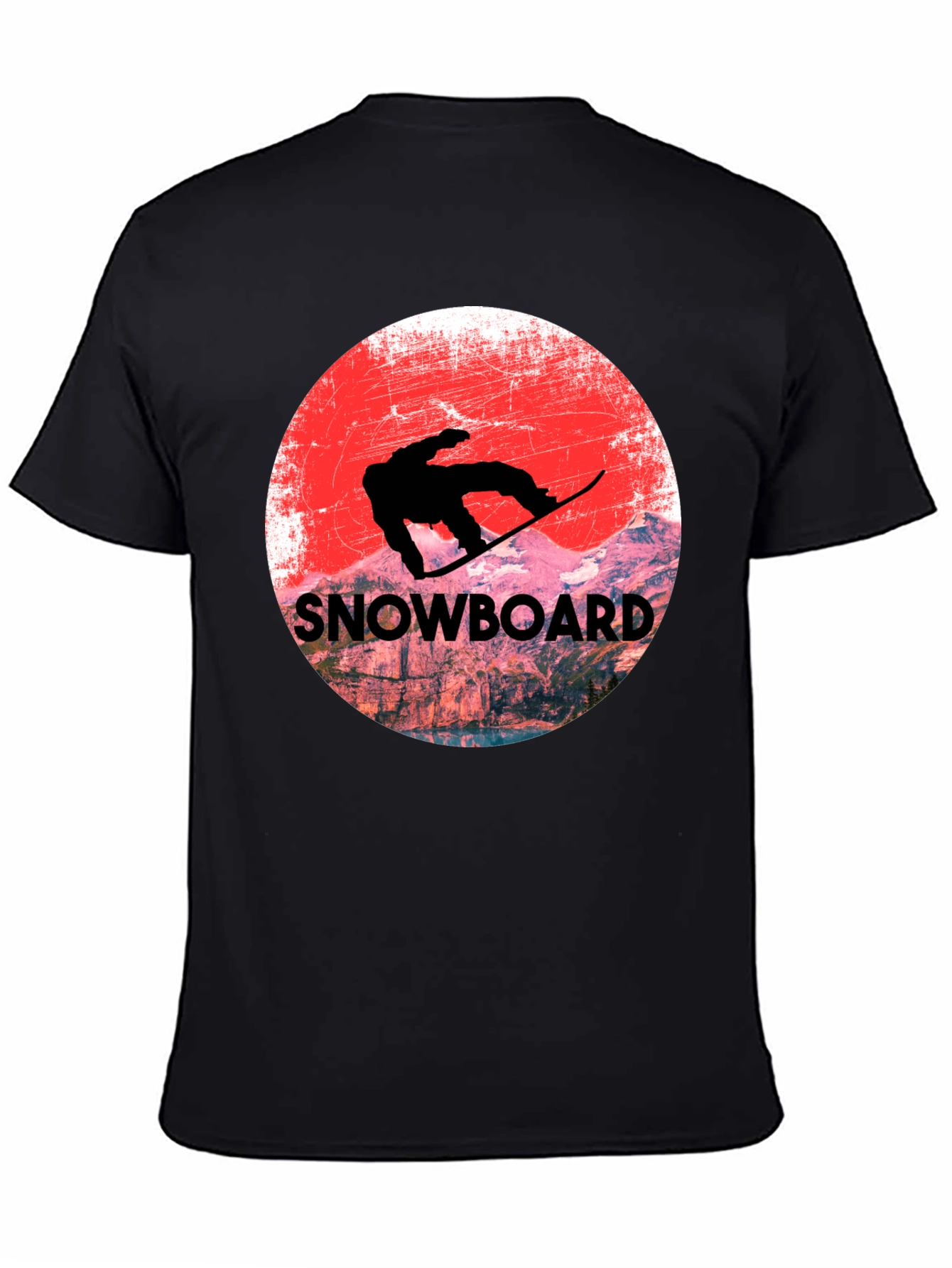 Snowboard Graphic Tee - Mountain Adventure