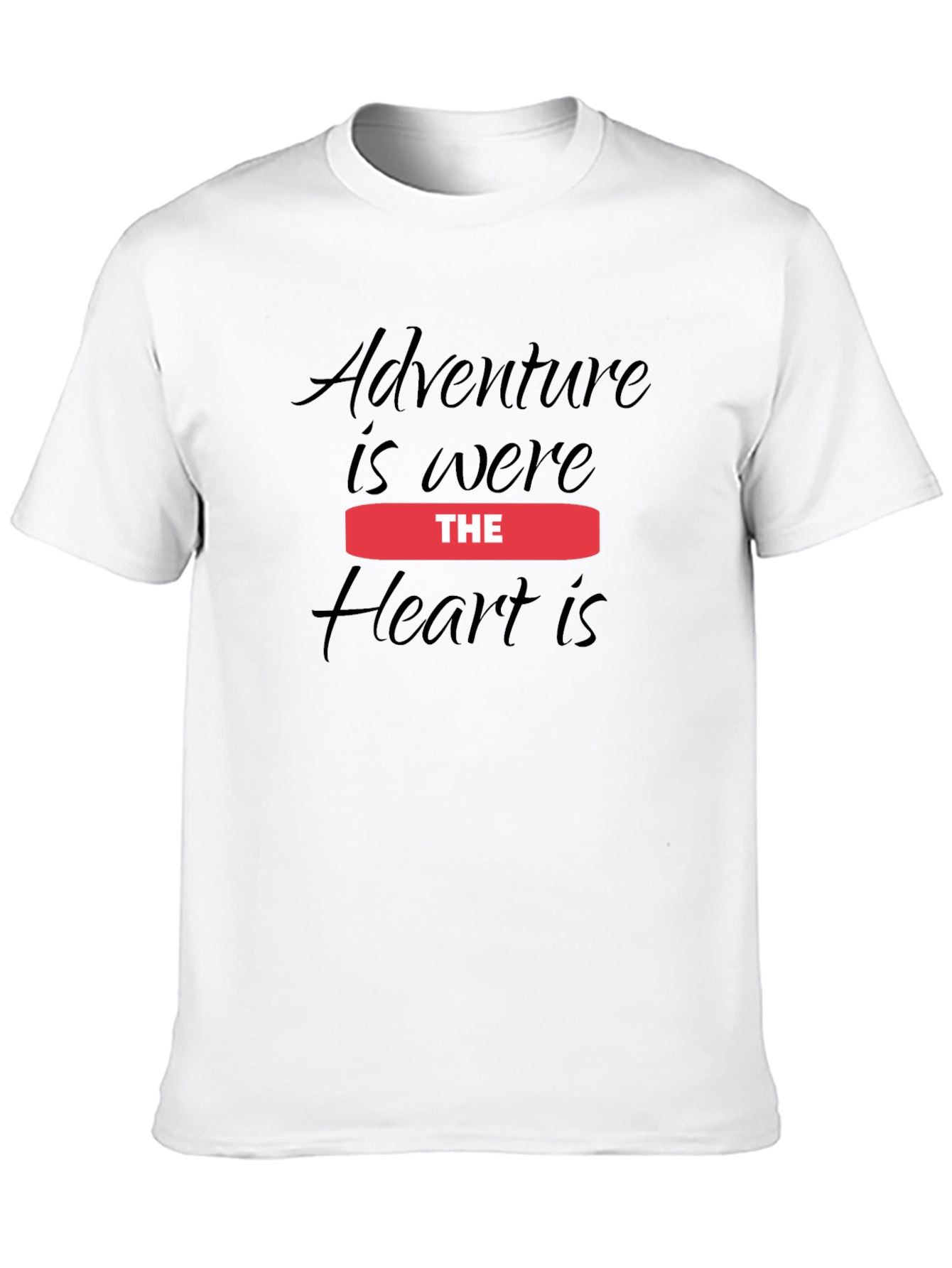 Adventure Heart Black T-Shirt