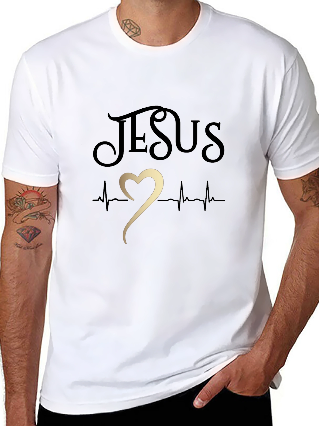 Jesus Heartbeat Graphic Tee