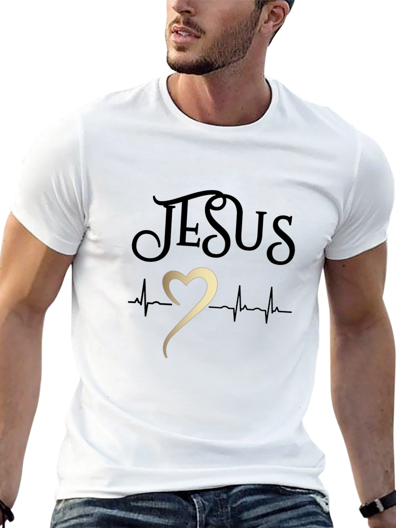 Jesus Heartbeat Graphic Tee