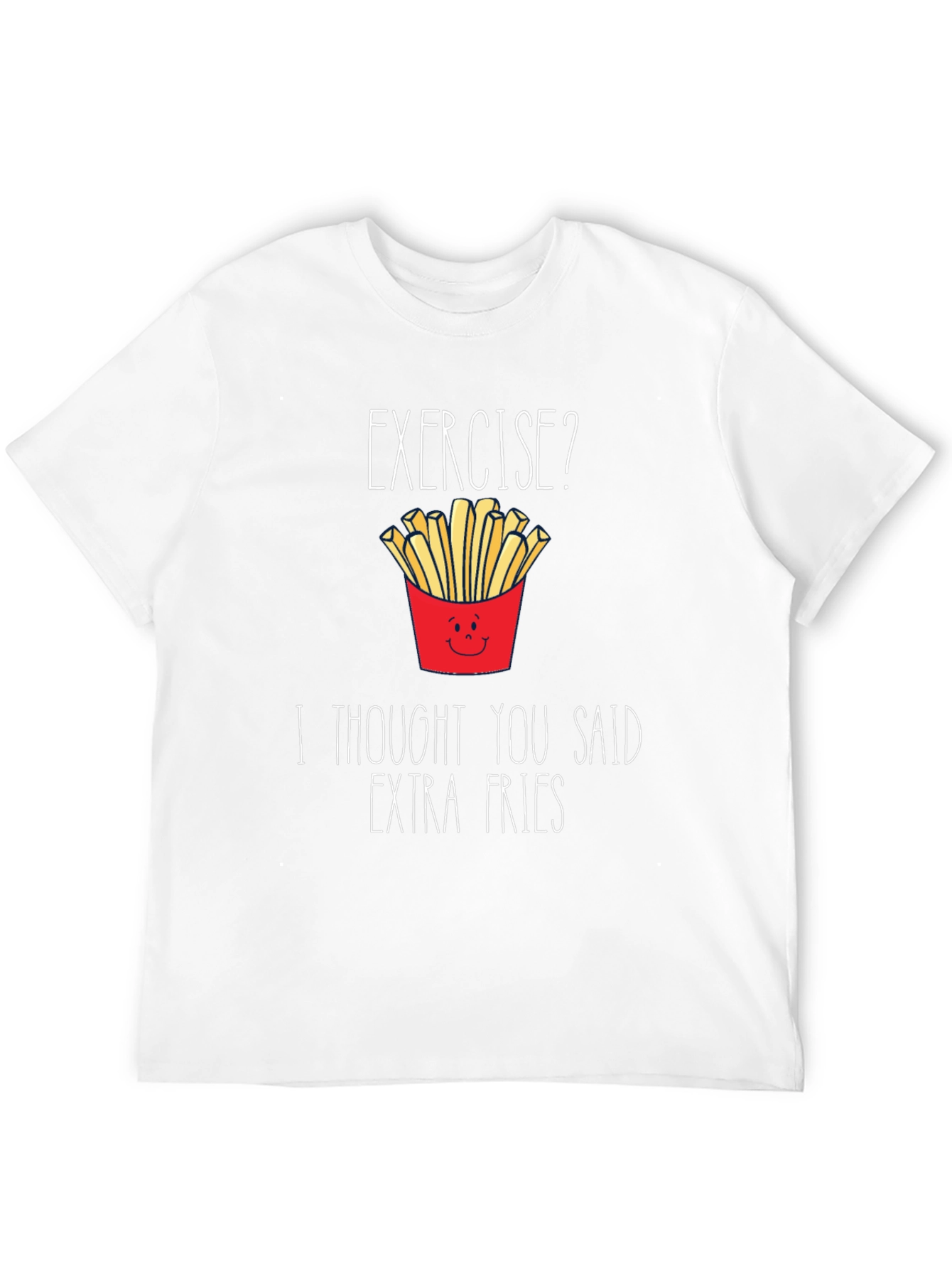 Funny Extra Fries Graphic T-Shirt