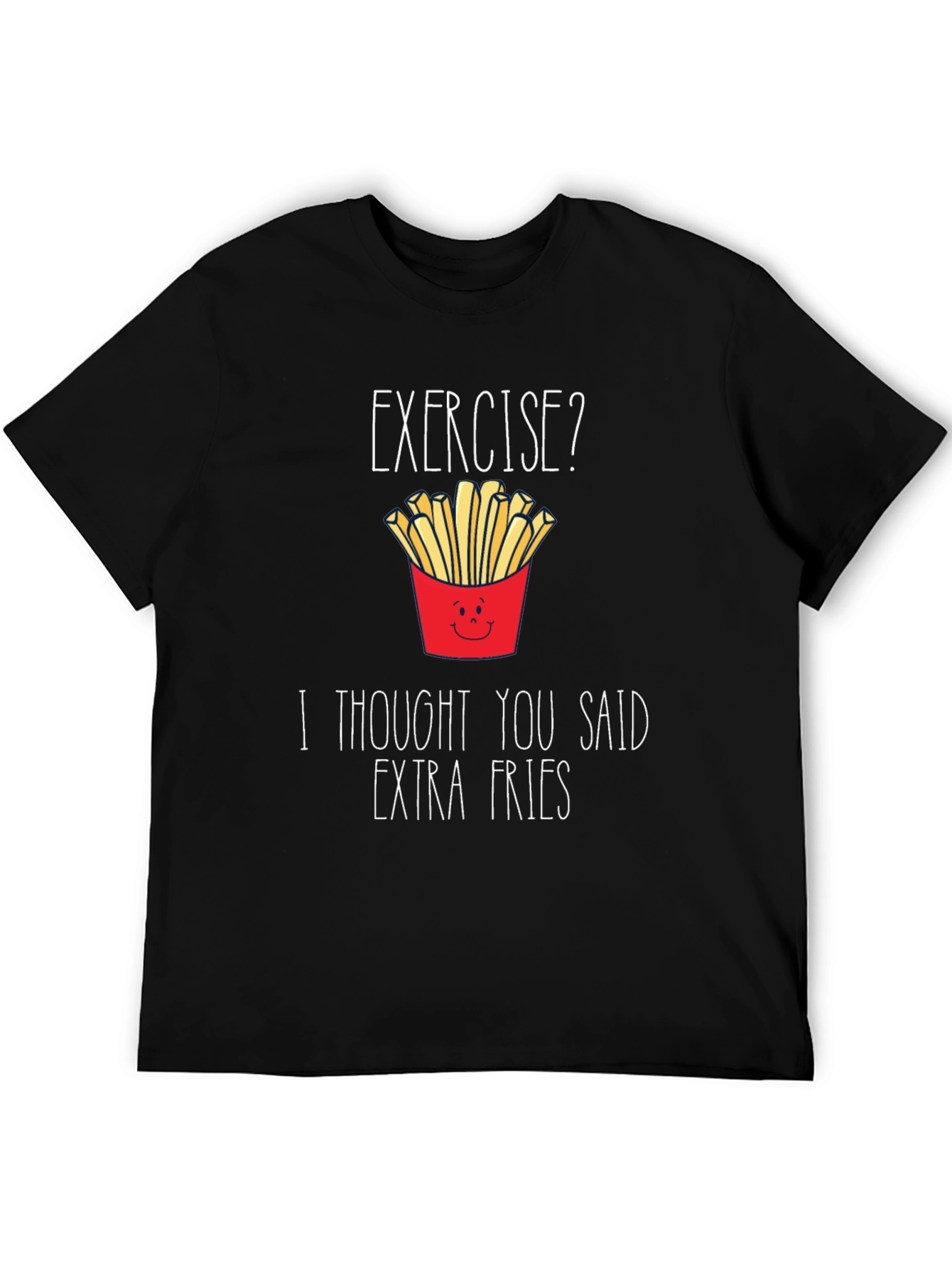 Funny Extra Fries Graphic T-Shirt