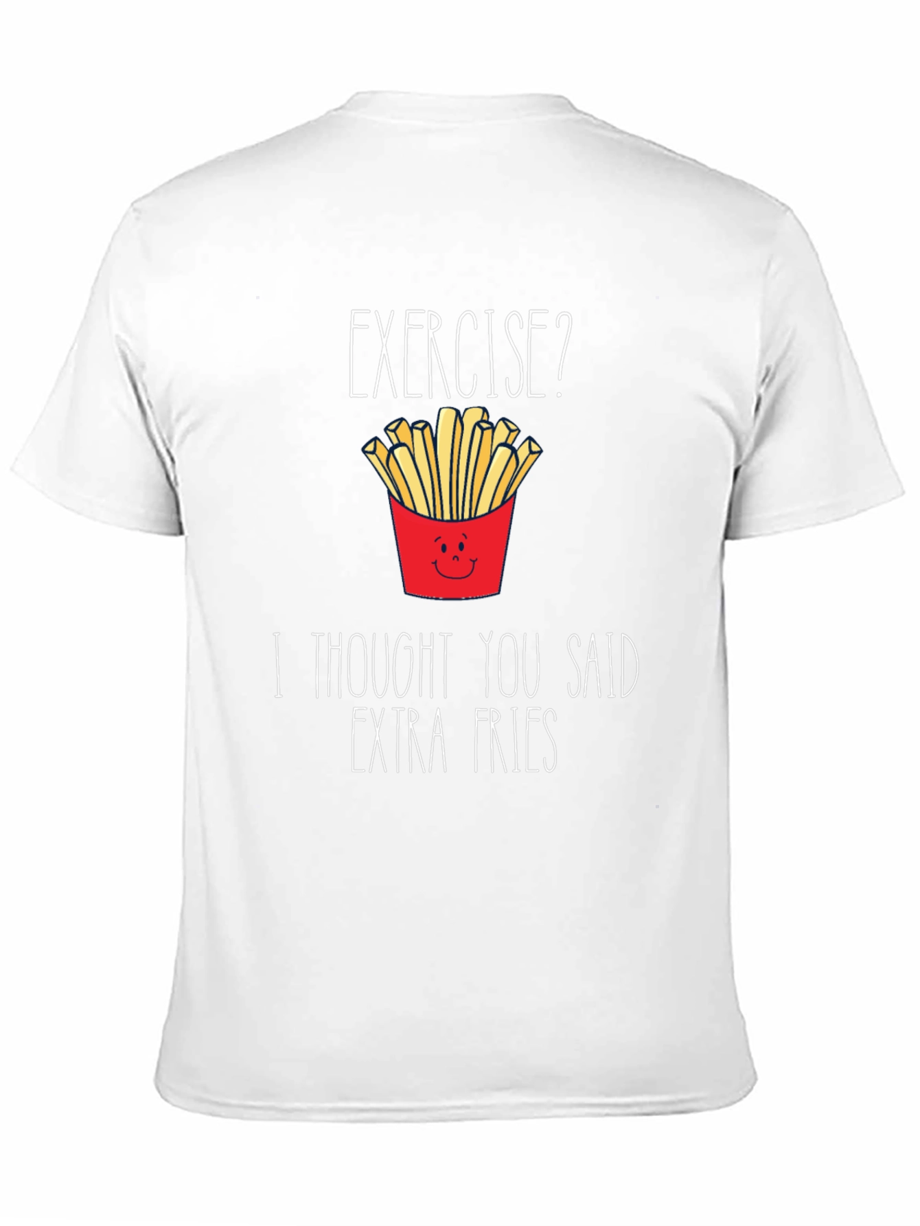 Funny Extra Fries Graphic T-Shirt
