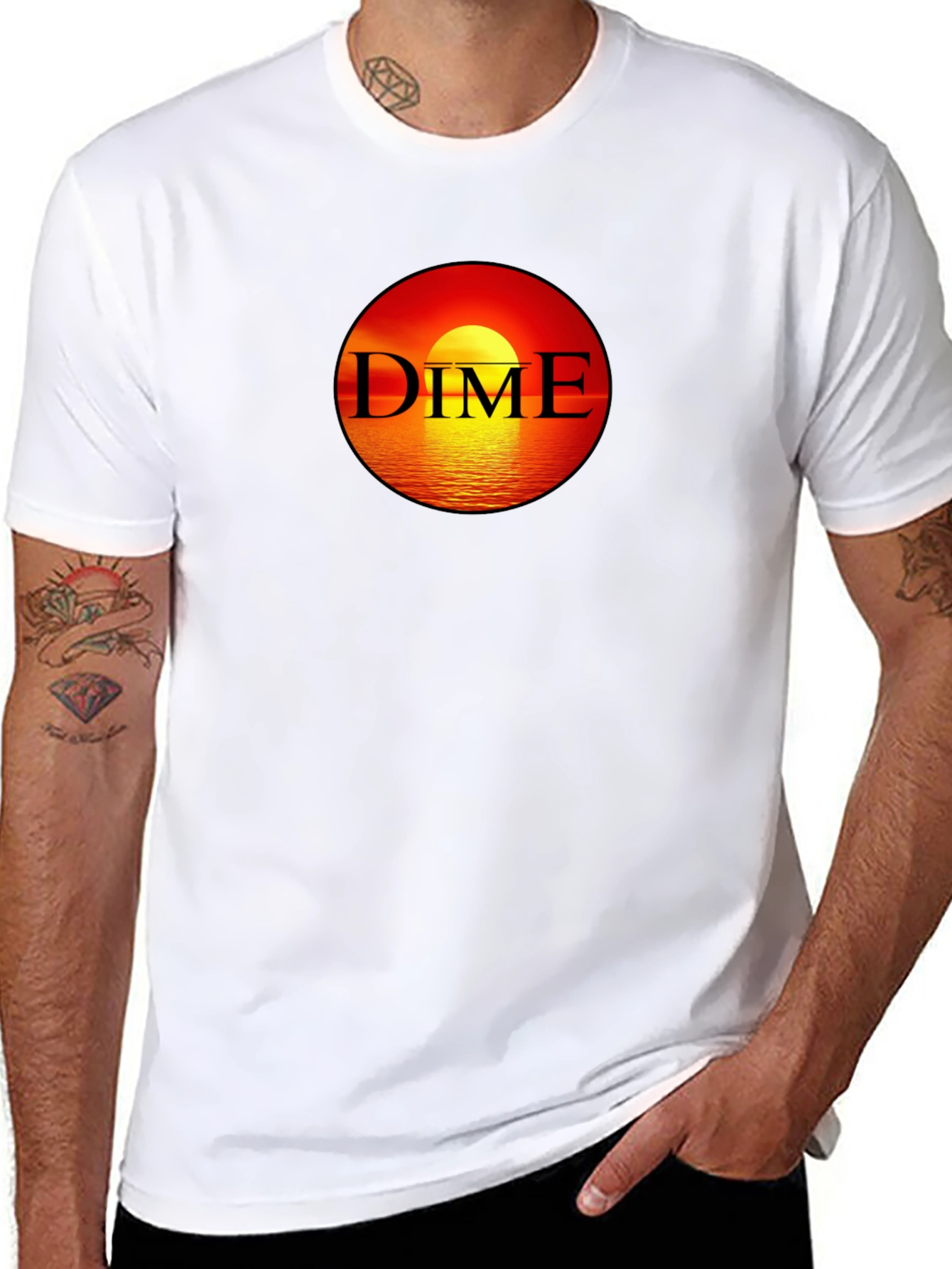 Dime Sunset Black T-Shirt