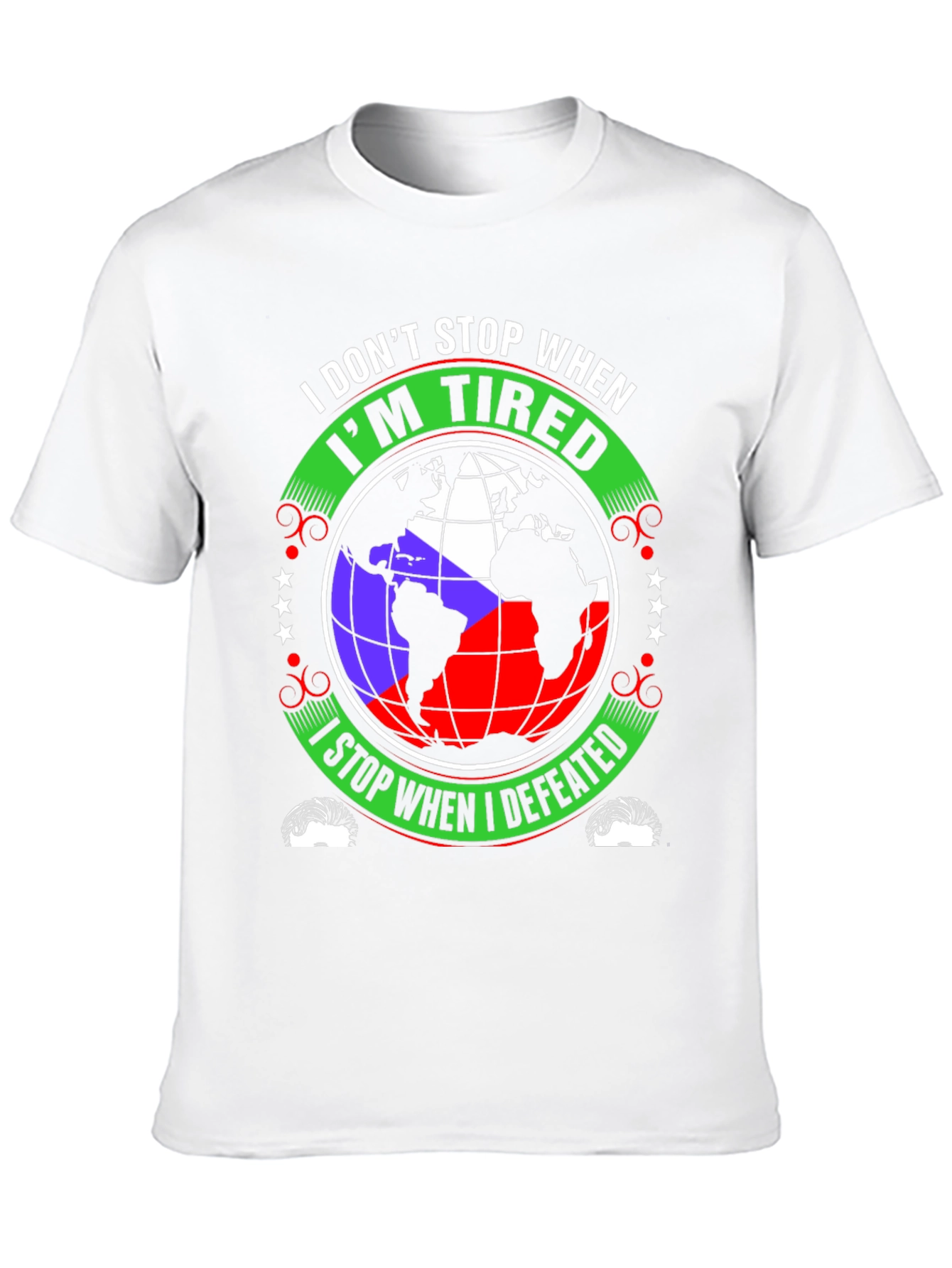 Tired Defeated Globe Graphic T-Shirt
