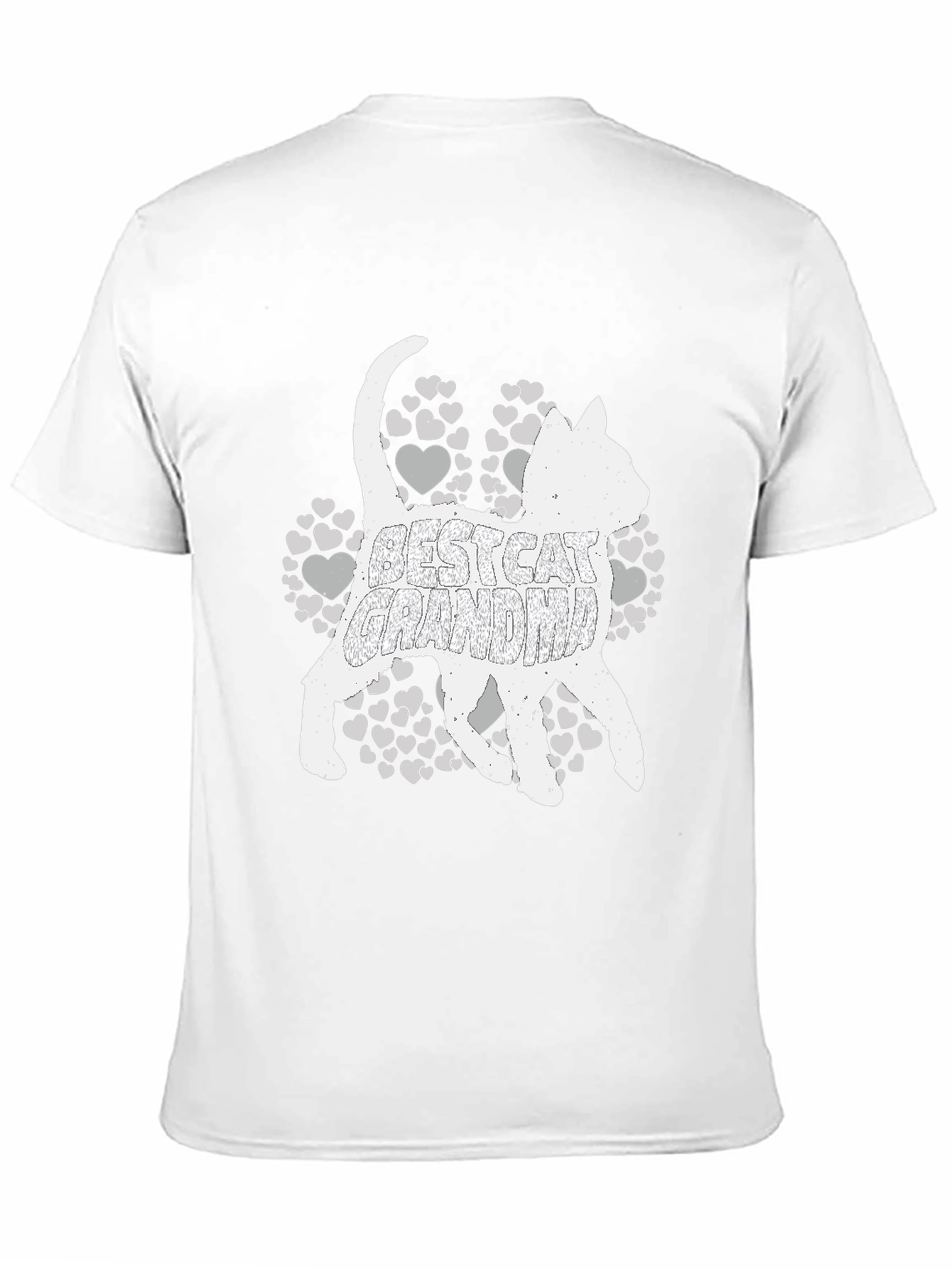 Best Cat Grandma Black T-Shirt