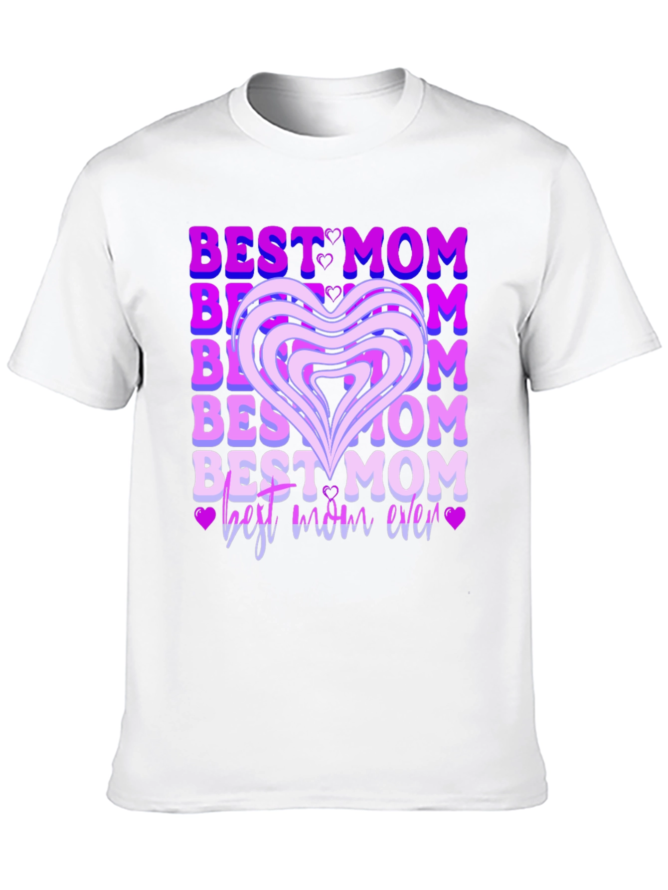 Best Mom Ever T-Shirt - Heart Graphic Tee