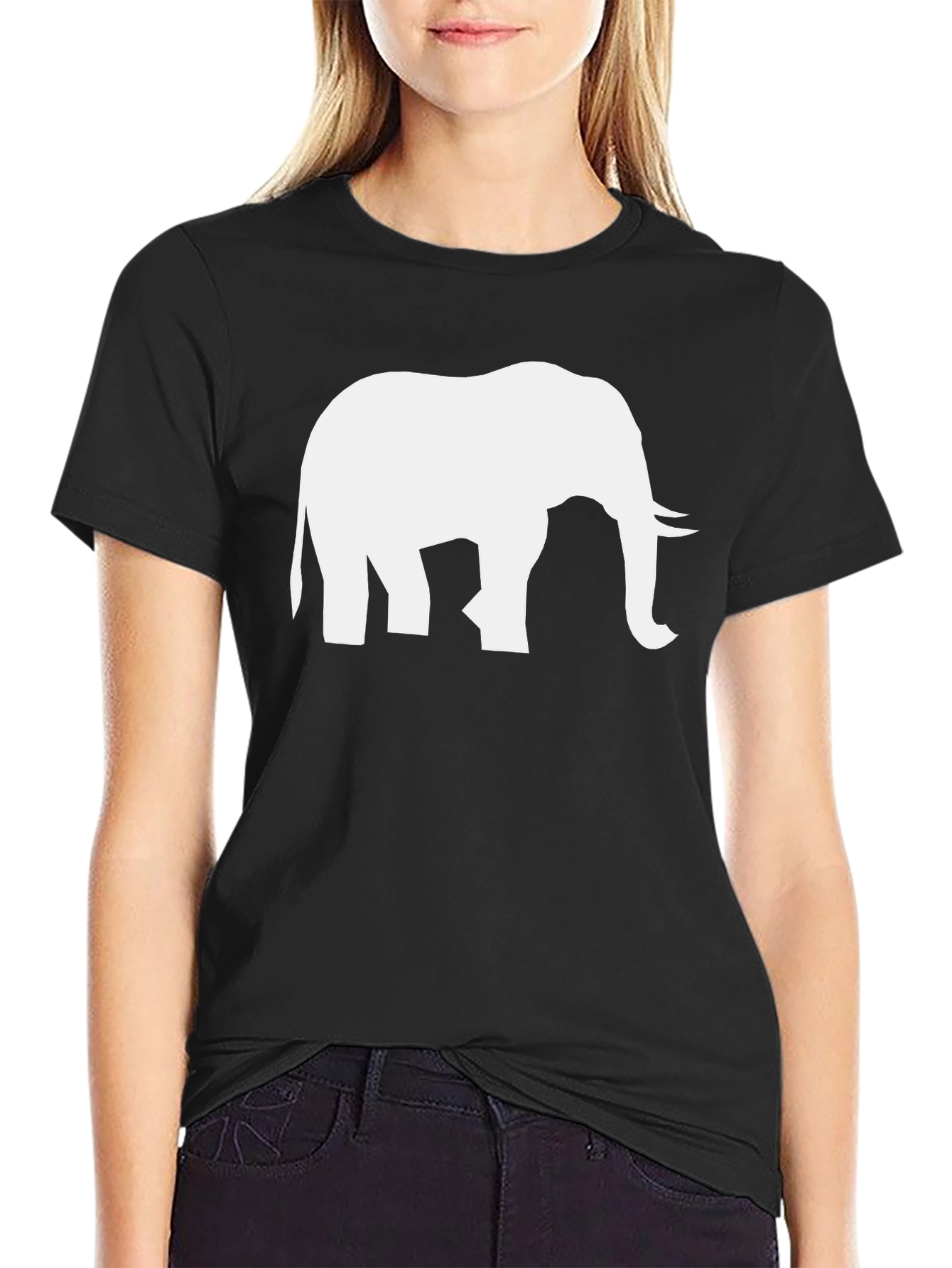 Elephant Graphic T-Shirt - Unisex Crew Neck
