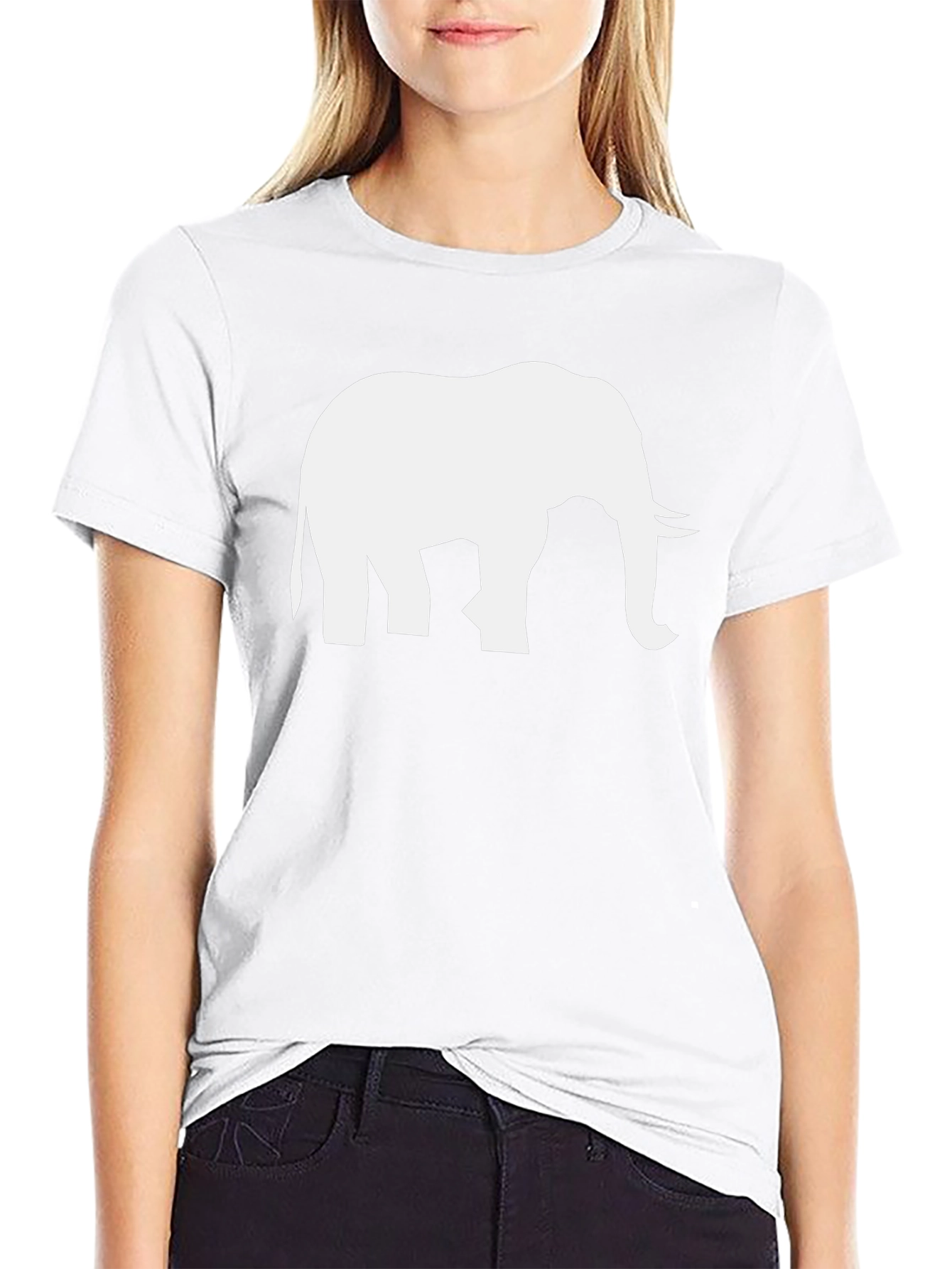 Elephant Graphic T-Shirt - Unisex Crew Neck
