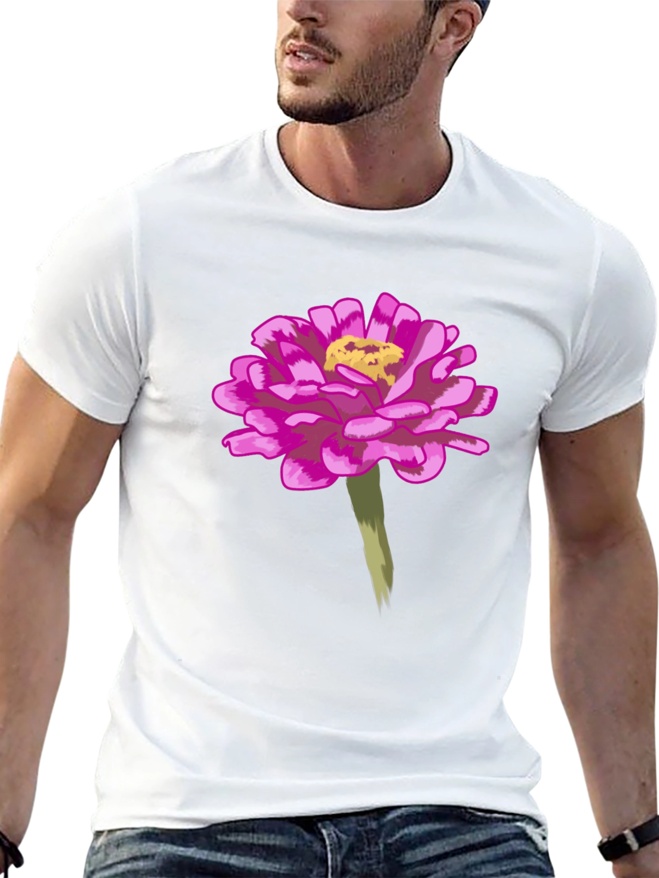 Floral T-Shirt - Pink Flower Graphic Tee