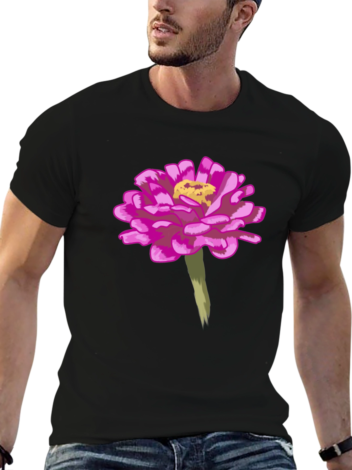 Floral T-Shirt - Pink Flower Graphic Tee