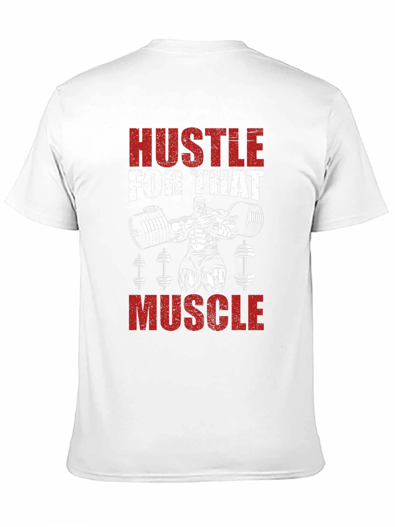 Hustle for That Muscle Black Graphic Tee