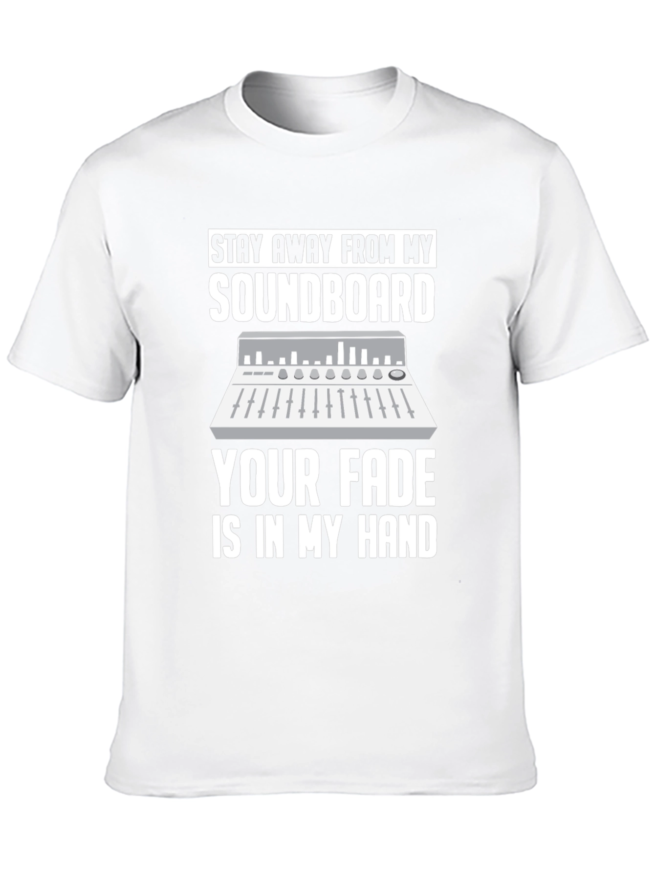 Soundboard DJ Black T-Shirt - Fade In My Hand