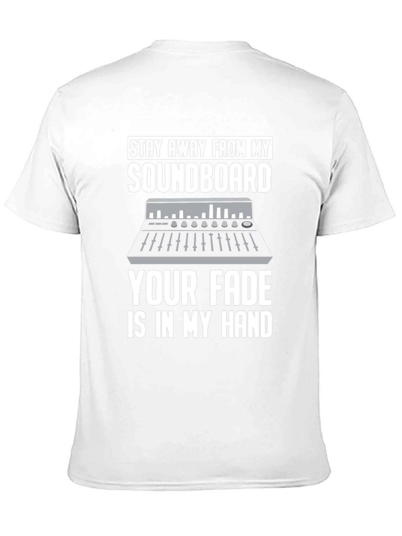 Soundboard DJ Black T-Shirt - Fade In My Hand