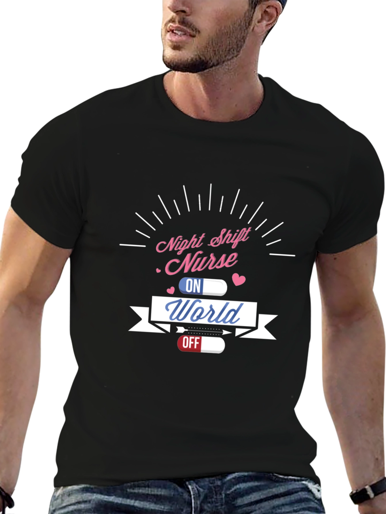 Night Shift Nurse World On Off T-Shirt