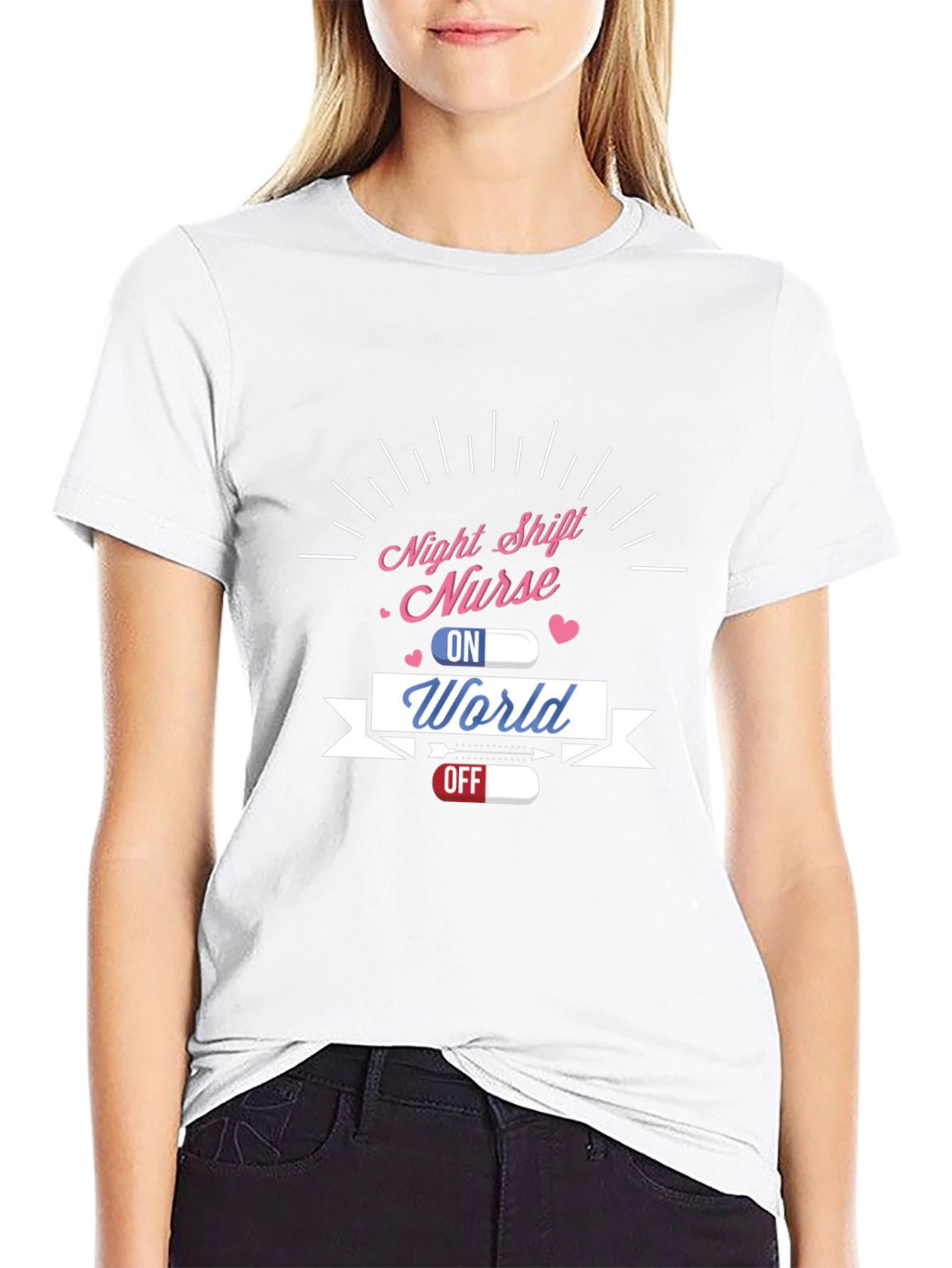 Night Shift Nurse World On Off T-Shirt