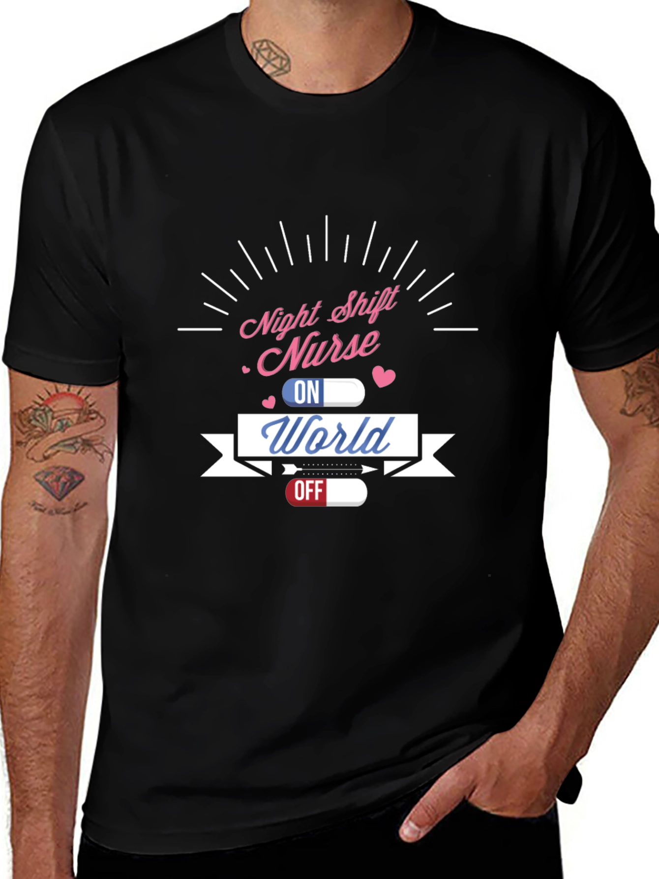 Night Shift Nurse World On Off T-Shirt