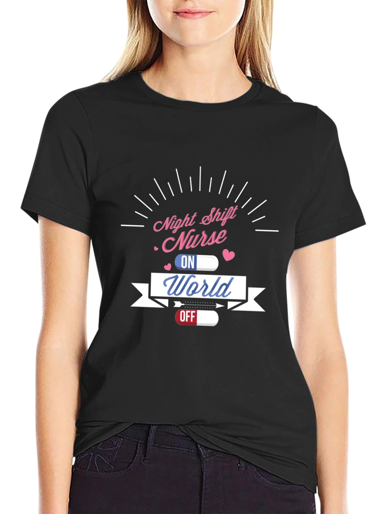 Night Shift Nurse World On Off T-Shirt