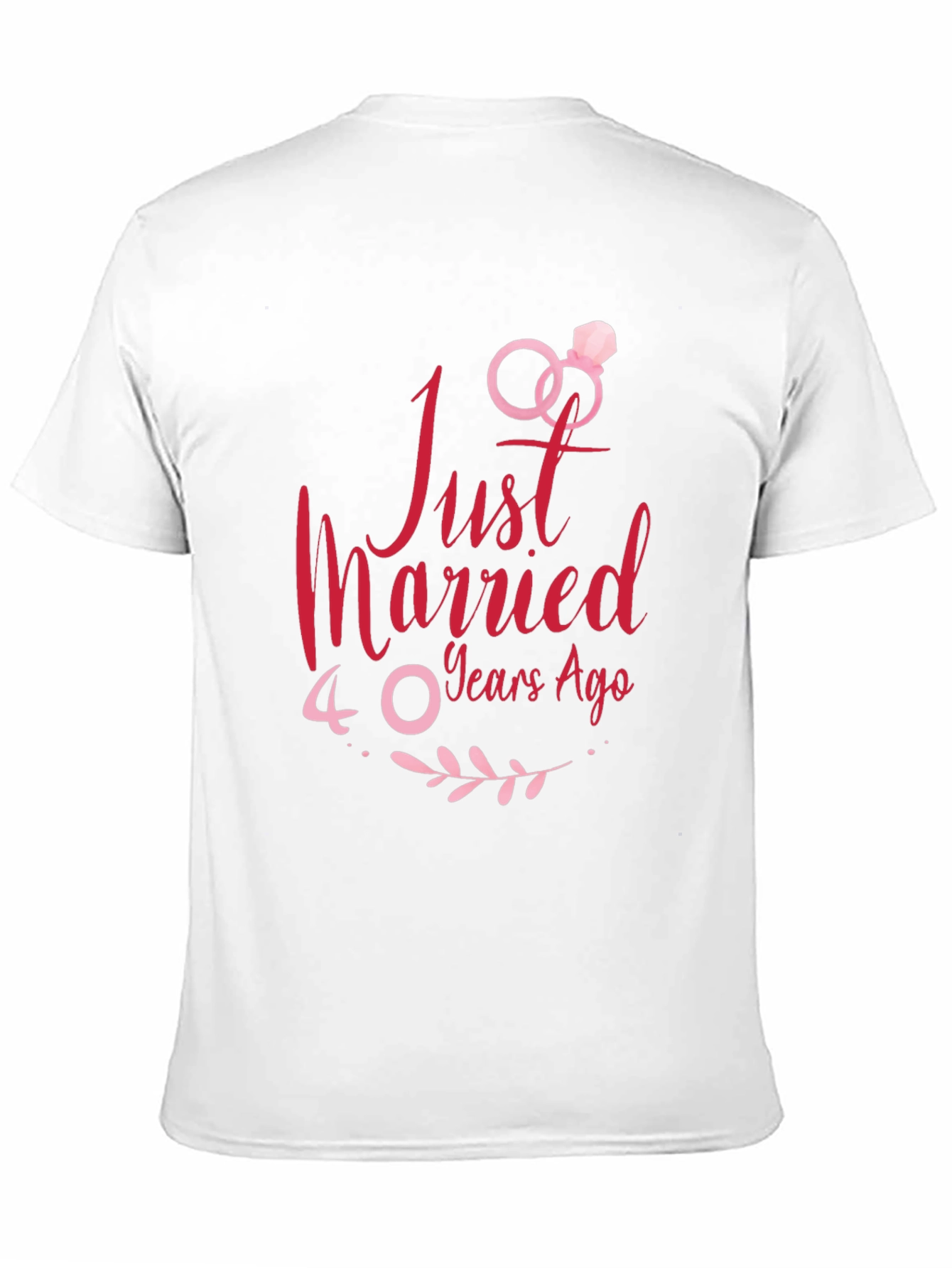 Just Married 40 Years Ago Anniversary T-Shirt