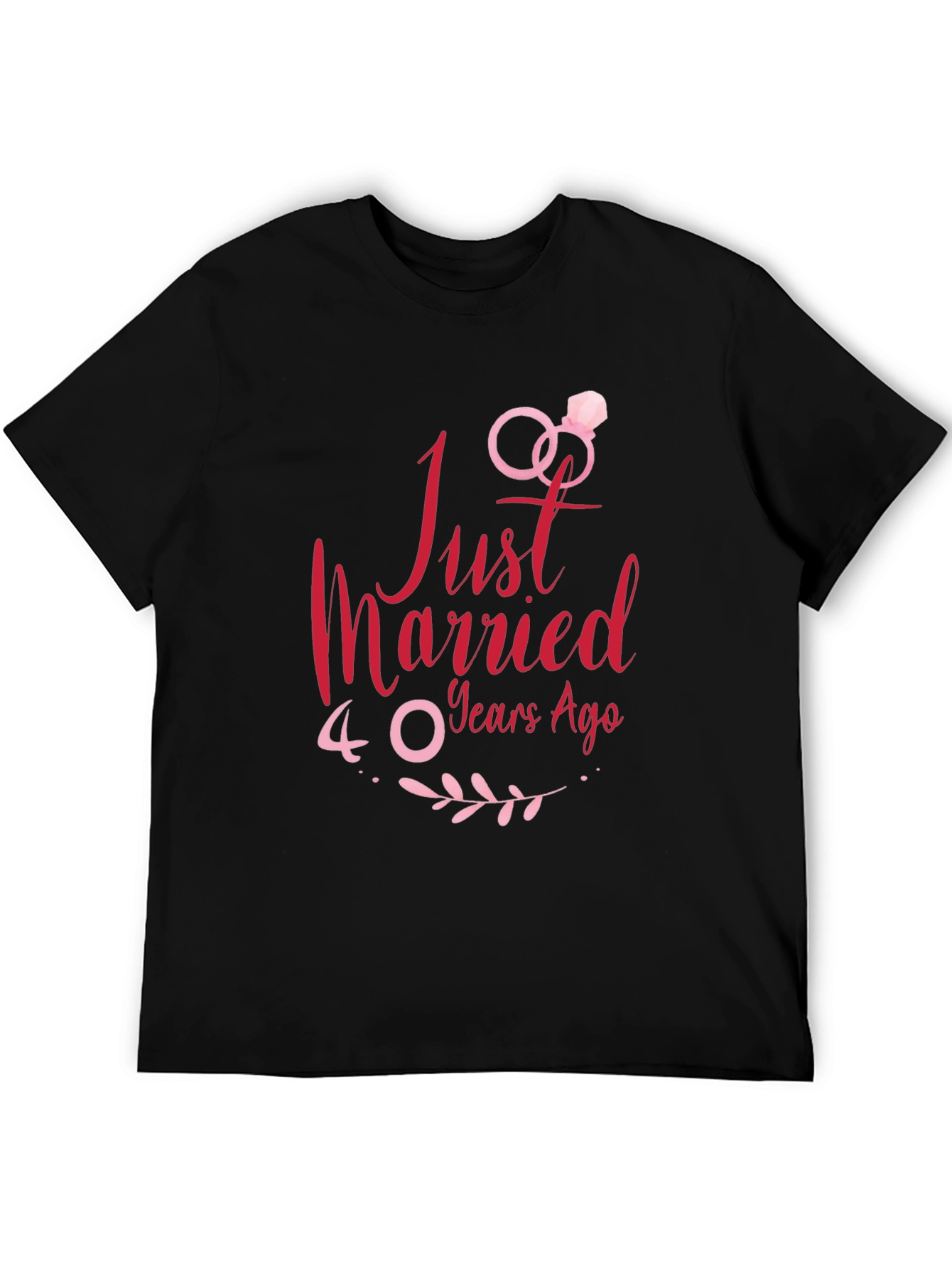 Just Married 40 Years Ago Anniversary T-Shirt