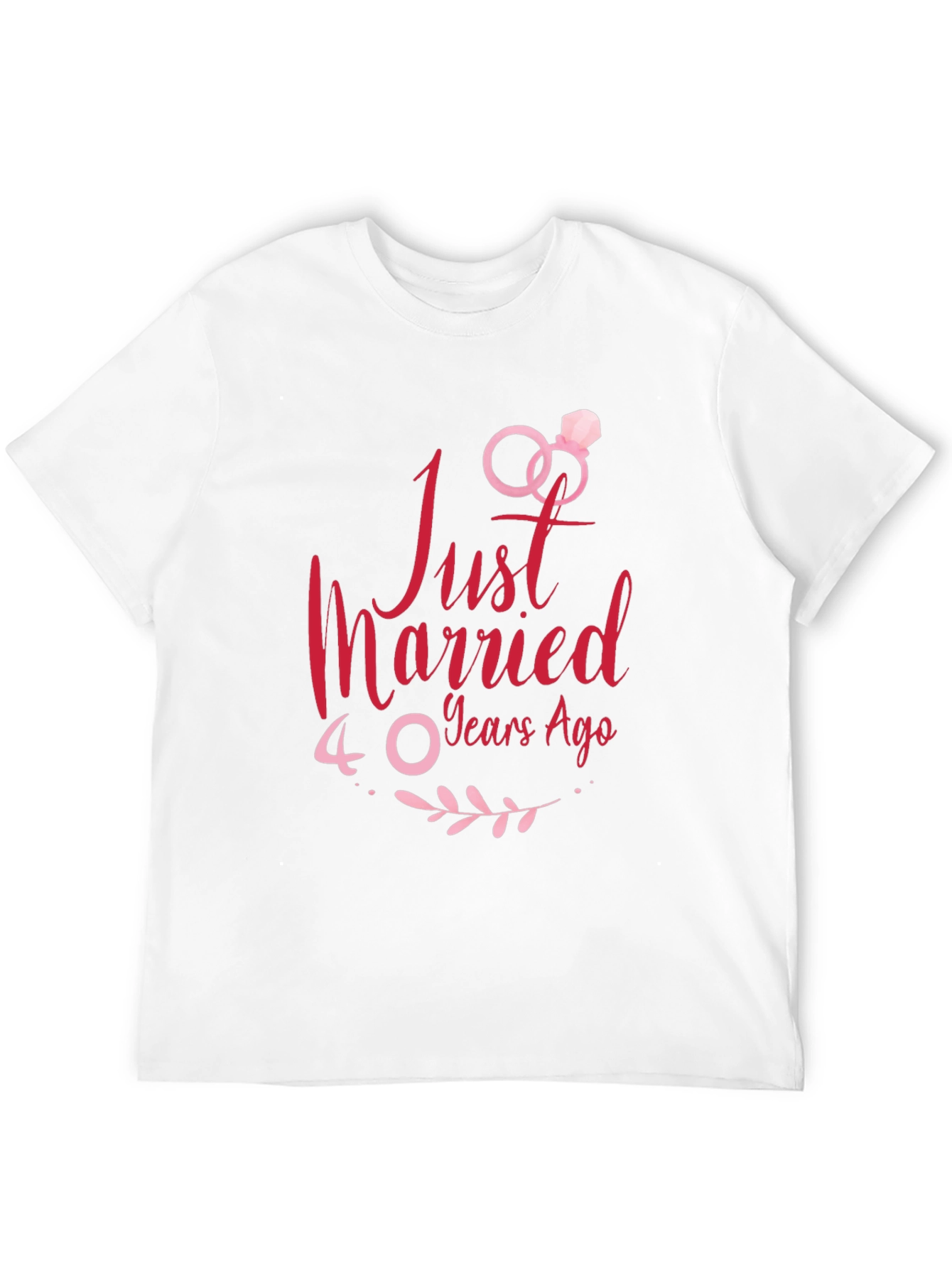 Just Married 40 Years Ago Anniversary T-Shirt