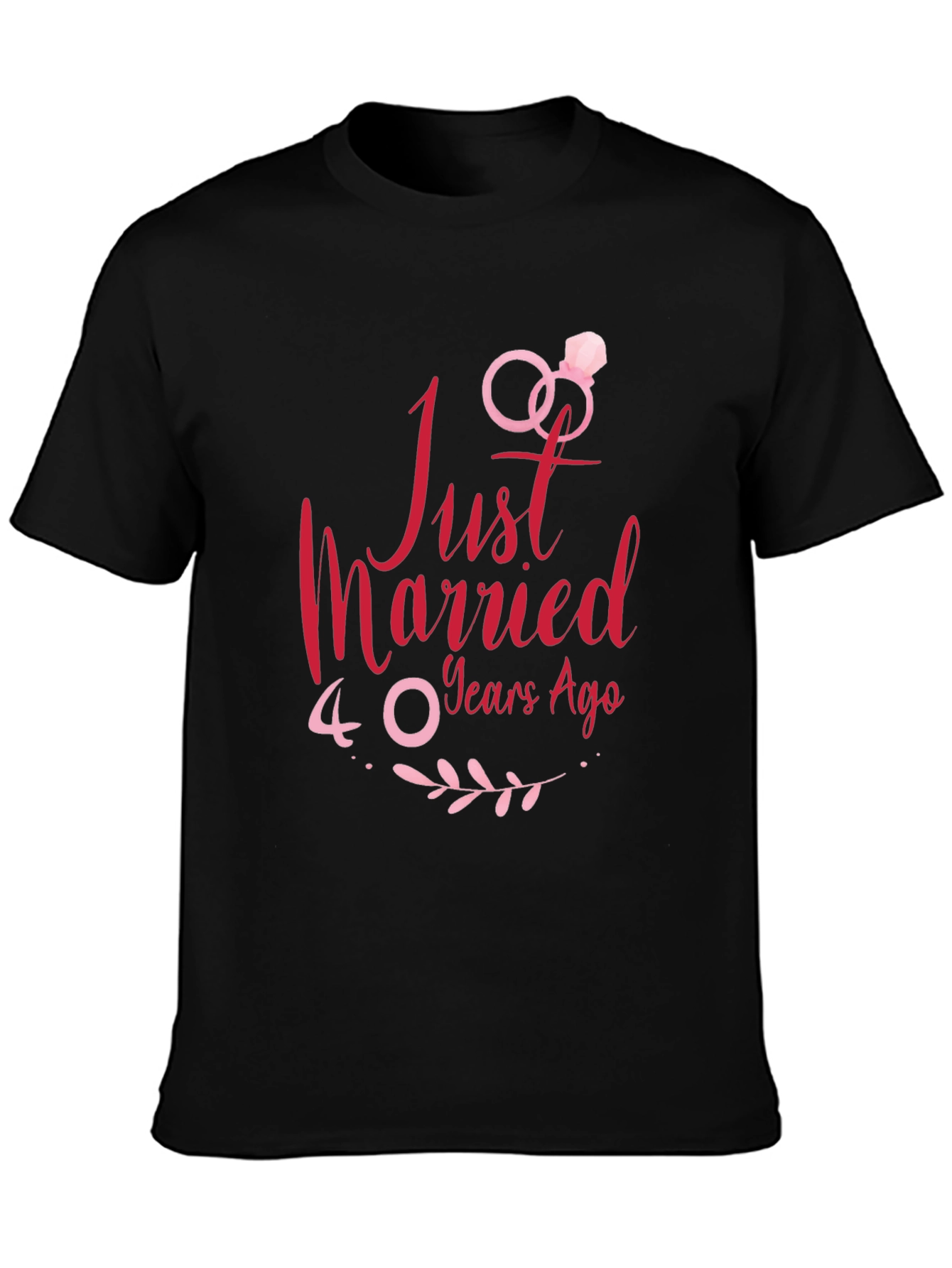 Just Married 40 Years Ago Anniversary T-Shirt