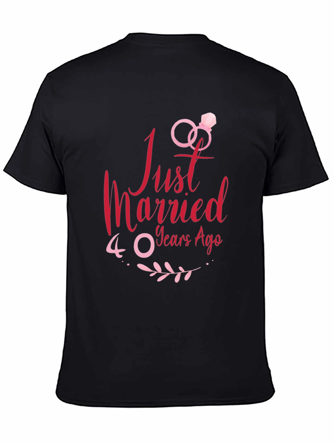 Just Married 40 Years Ago Anniversary T-Shirt