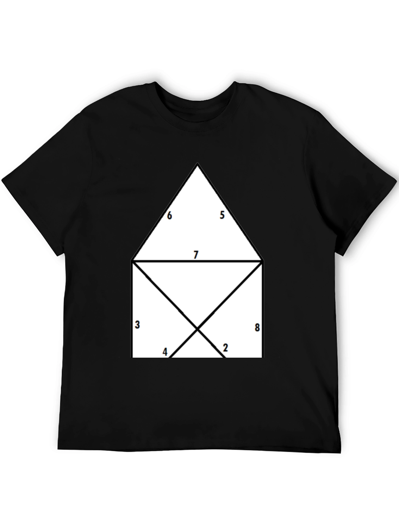 Geometric Numbered T-Shirt