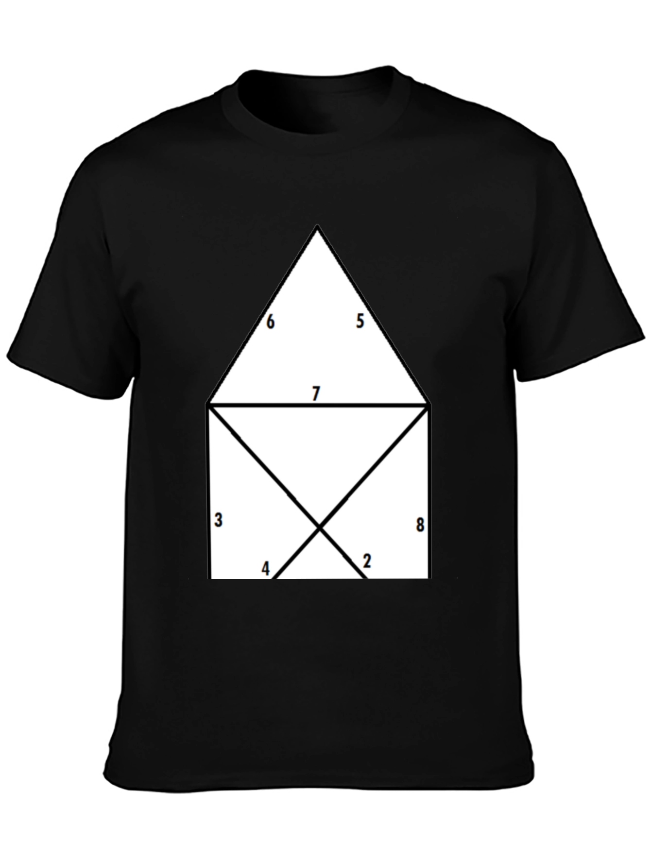 Geometric Numbered T-Shirt