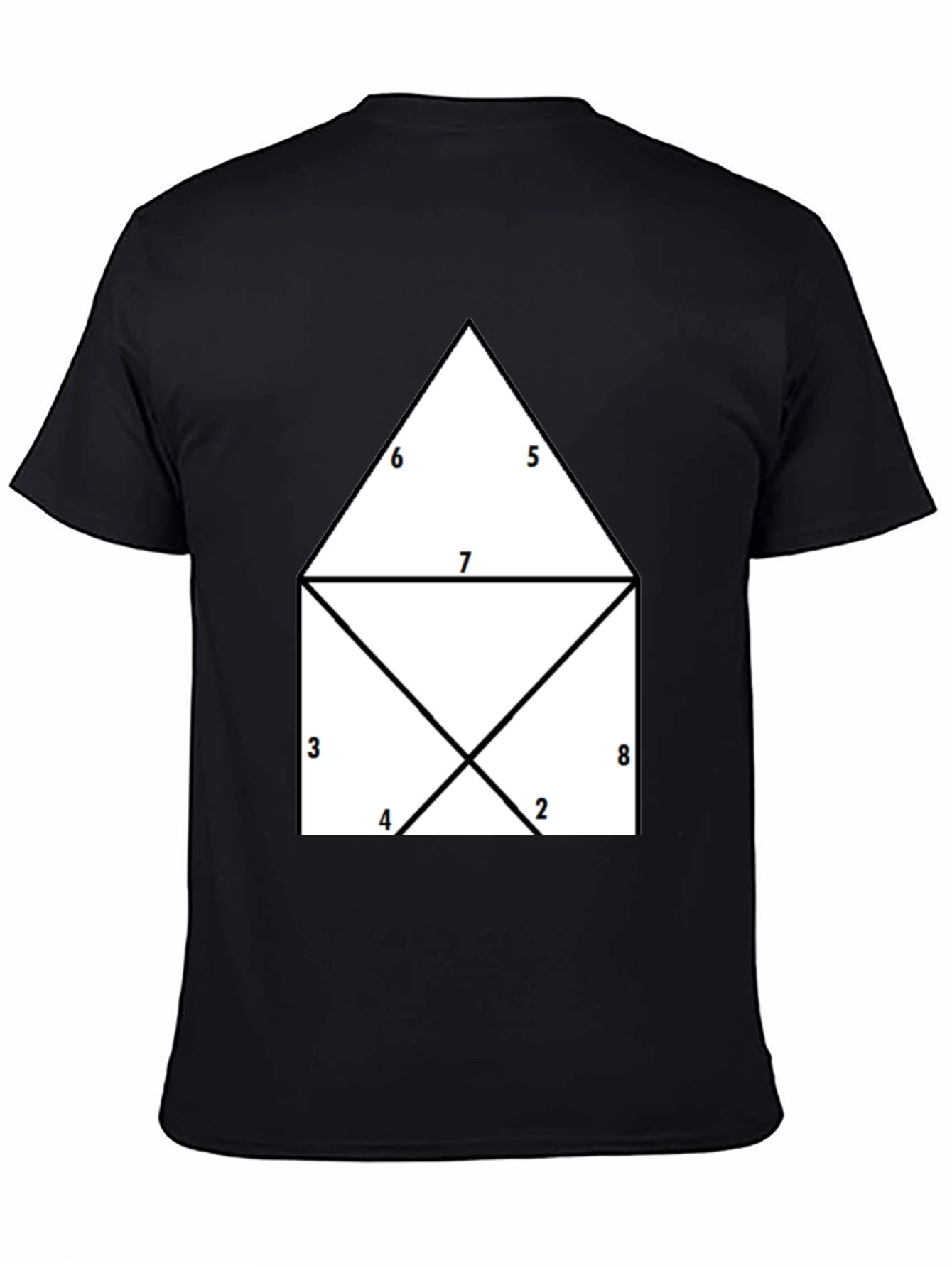 Geometric Numbered T-Shirt