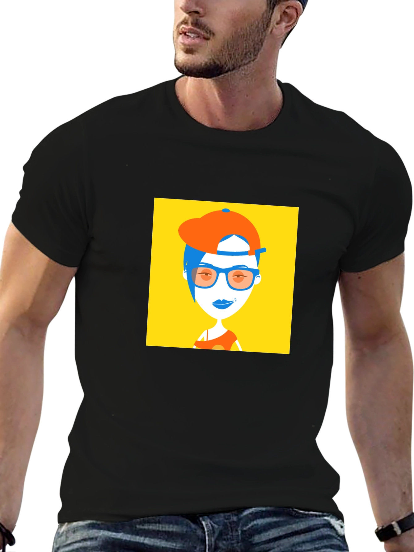 Trendy Cartoon Graphic Tee - Unisex Casual Wear