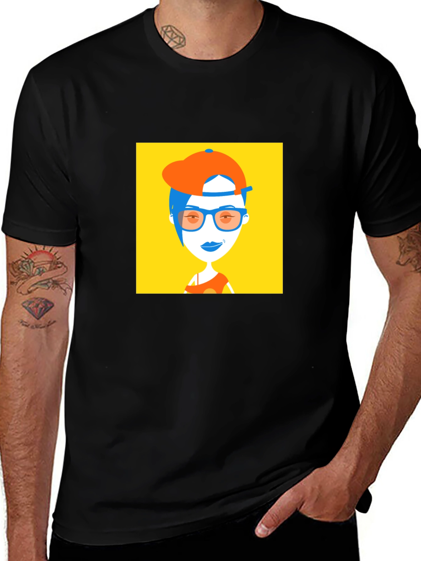 Trendy Cartoon Graphic Tee - Unisex Casual Wear