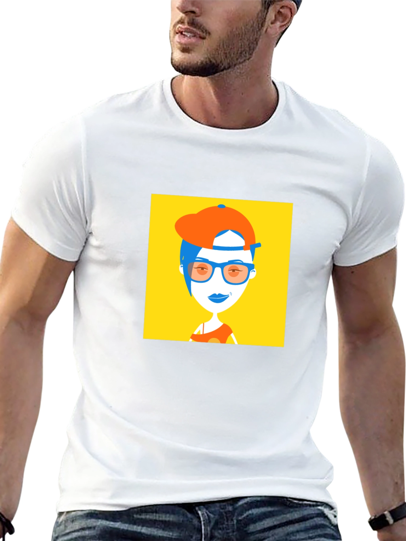 Trendy Cartoon Graphic Tee - Unisex Casual Wear