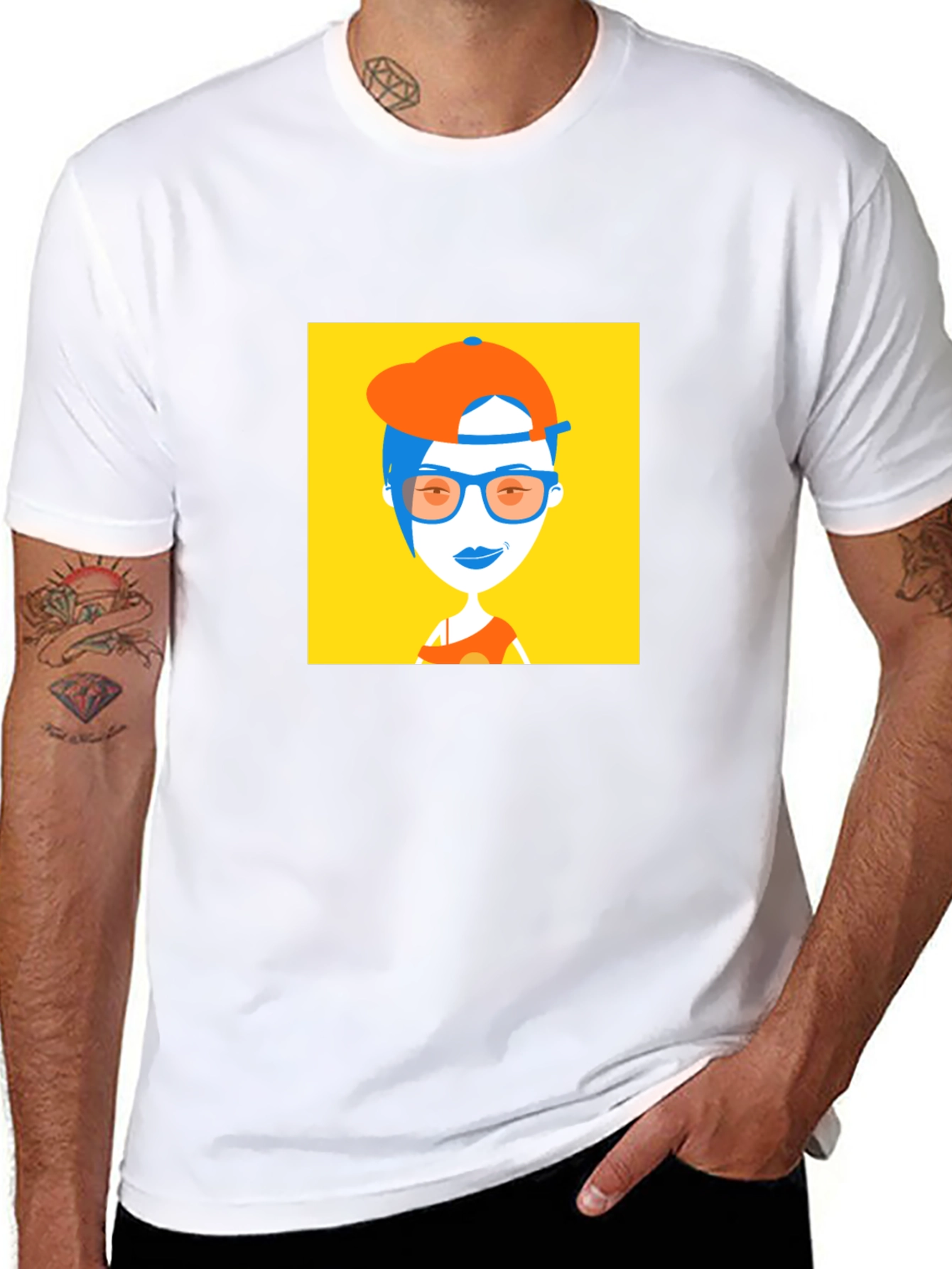 Trendy Cartoon Graphic Tee - Unisex Casual Wear